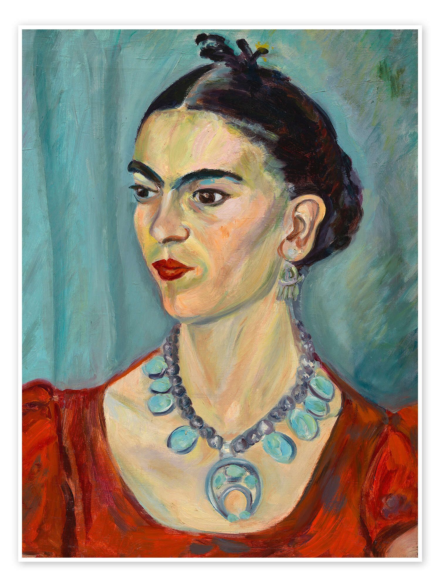 Posterlounge Poster Magda Pach, Frida Kahlo, 1933, Wohnzimmer Malerei