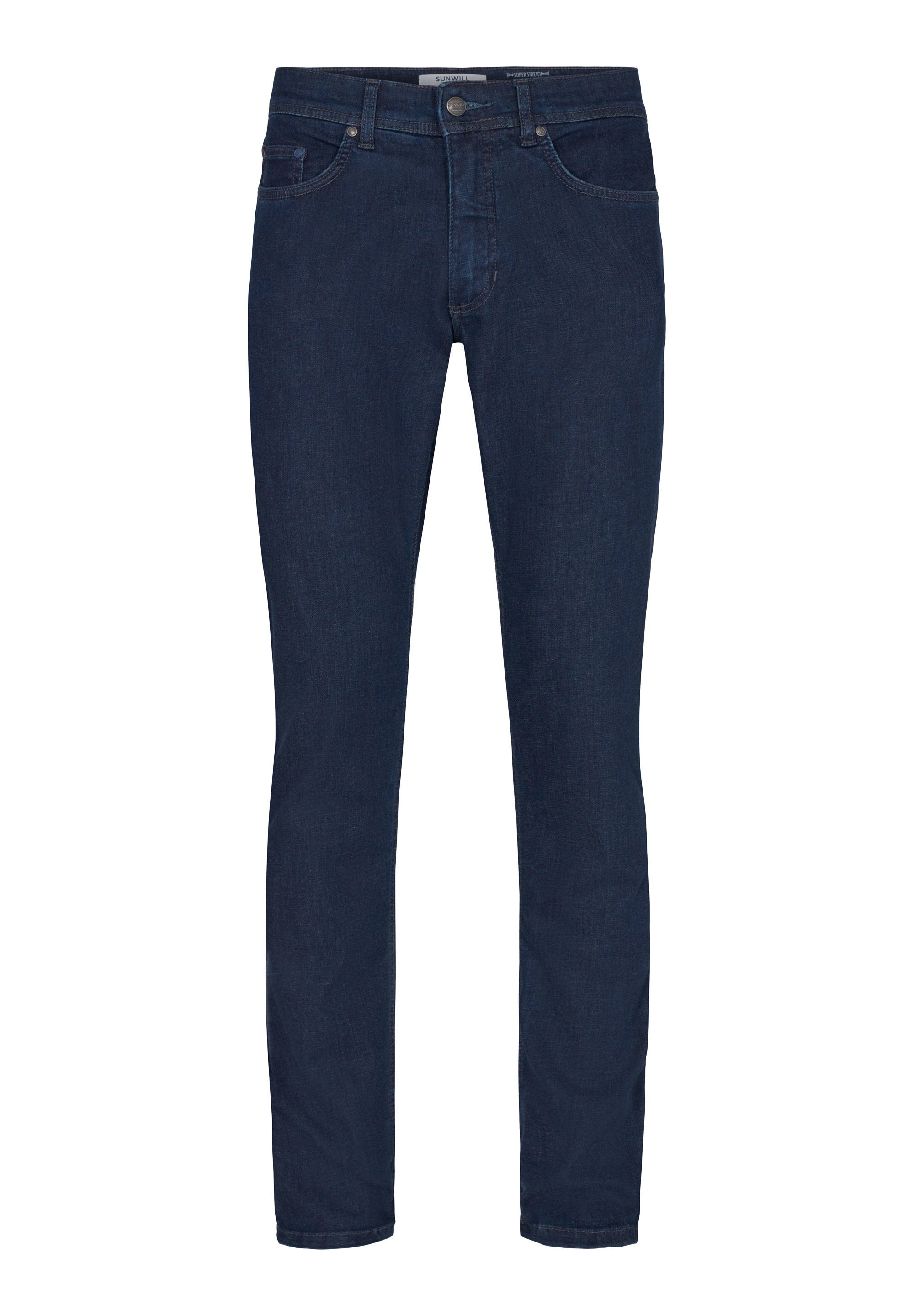 SUNWILL Straight-Jeans Super Stretch navy dark Fit in Fitted