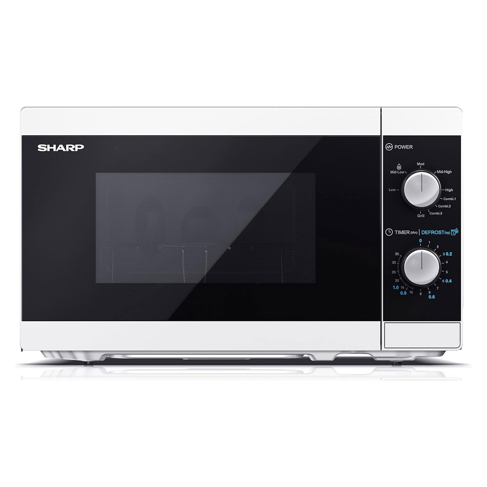 Sharp Mikrowelle YC-MG01E-W, Einfache Steuerung