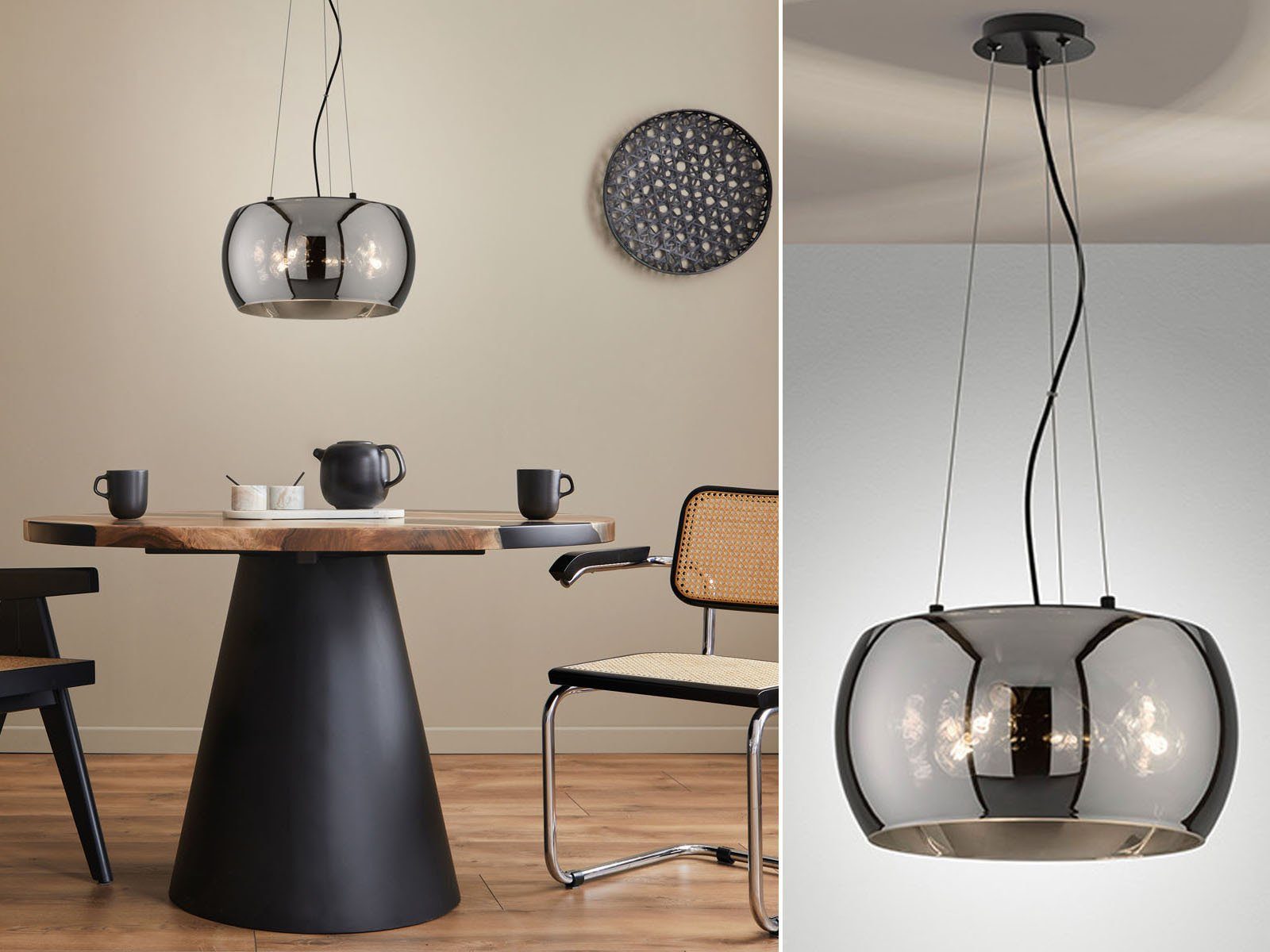 FISCHER & HONSEL LED Pendelleuchte, Dimmfunktion, LED wechselbar, Warmweiß, günstig online kaufen