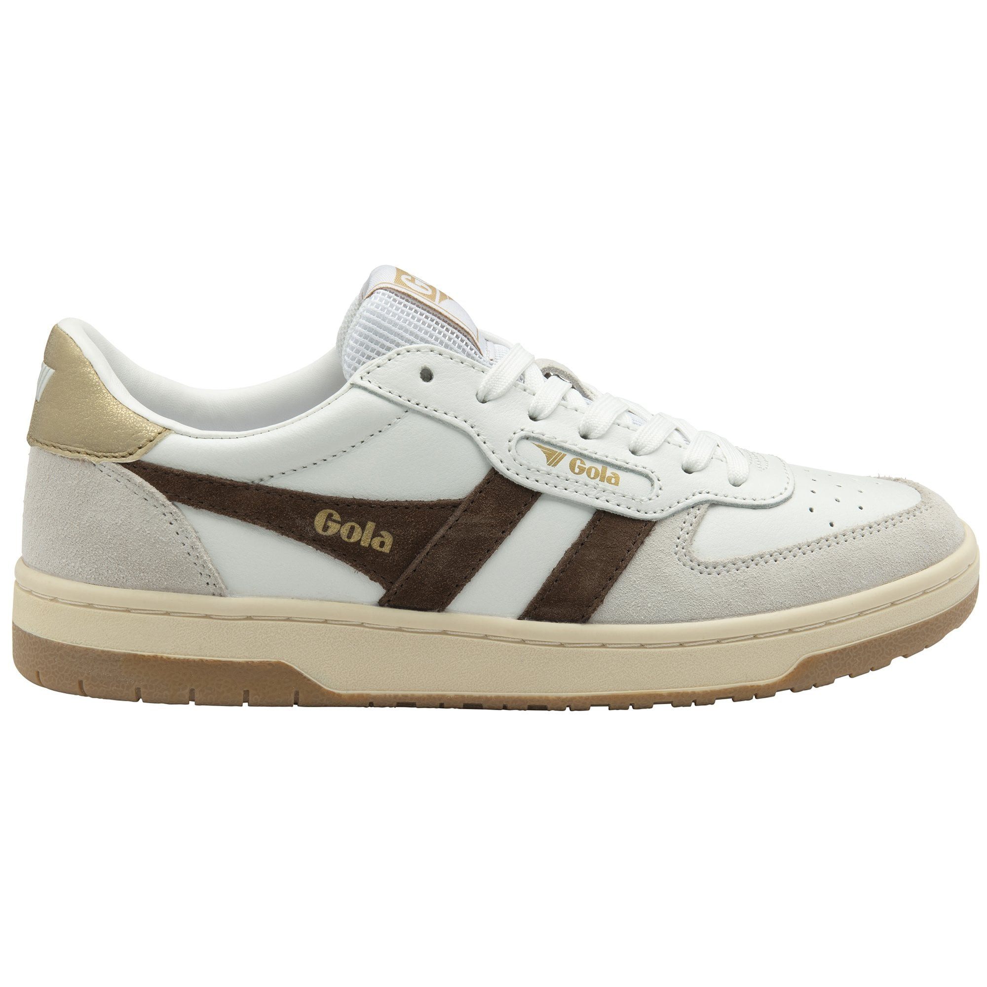 Gola Hawk 2025 weiss/dunkelbraun/gold Damen Sneaker günstig online kaufen