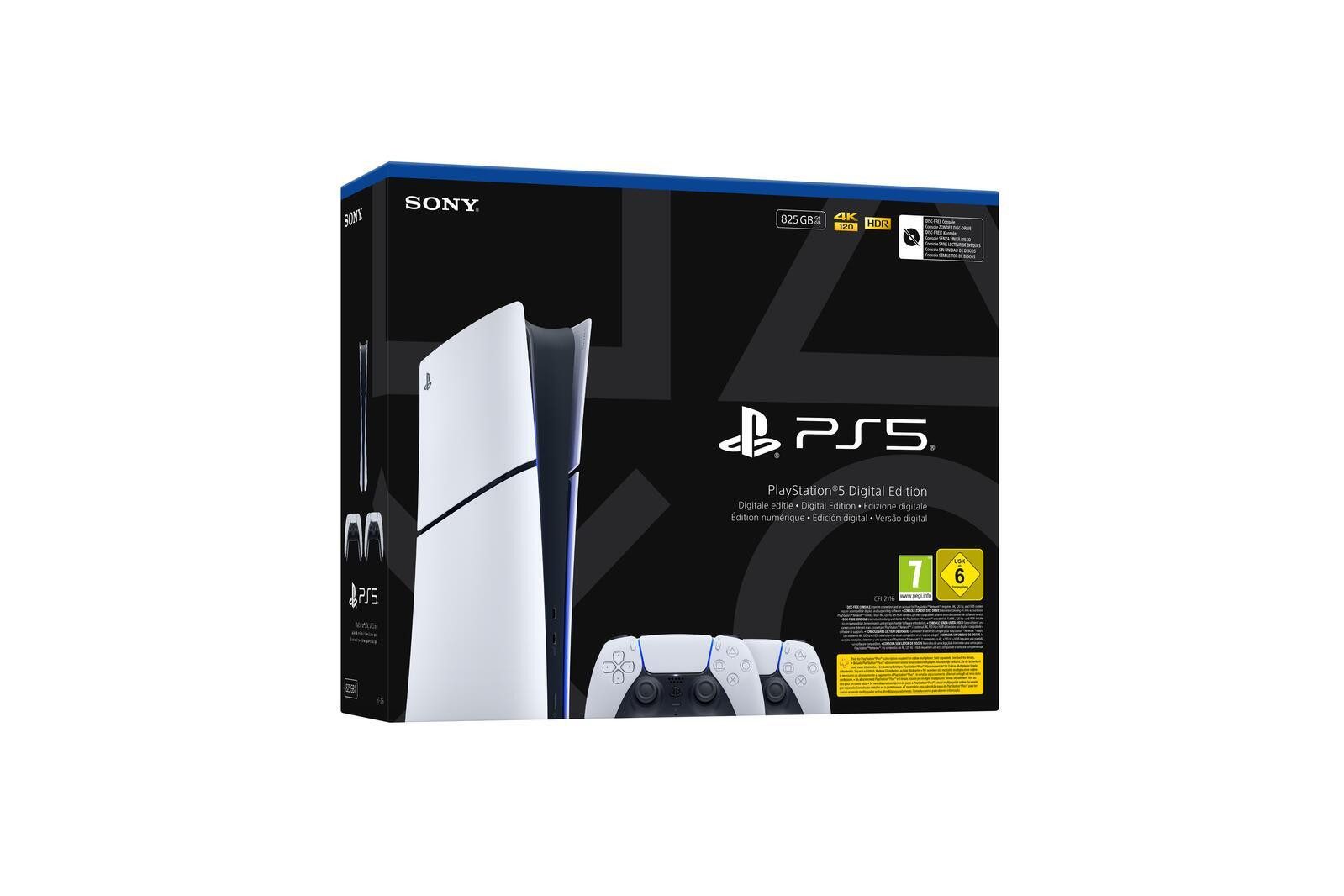 Sony PlayStation®5 - Digital-Edition - 2x DualSense® Wi