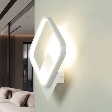 Licht-Erlebnisse Wandleuchte CLARA, LED, Neutralweiß, LED Weiß Aluminium 4100 K 920 lm Wohnzimmer