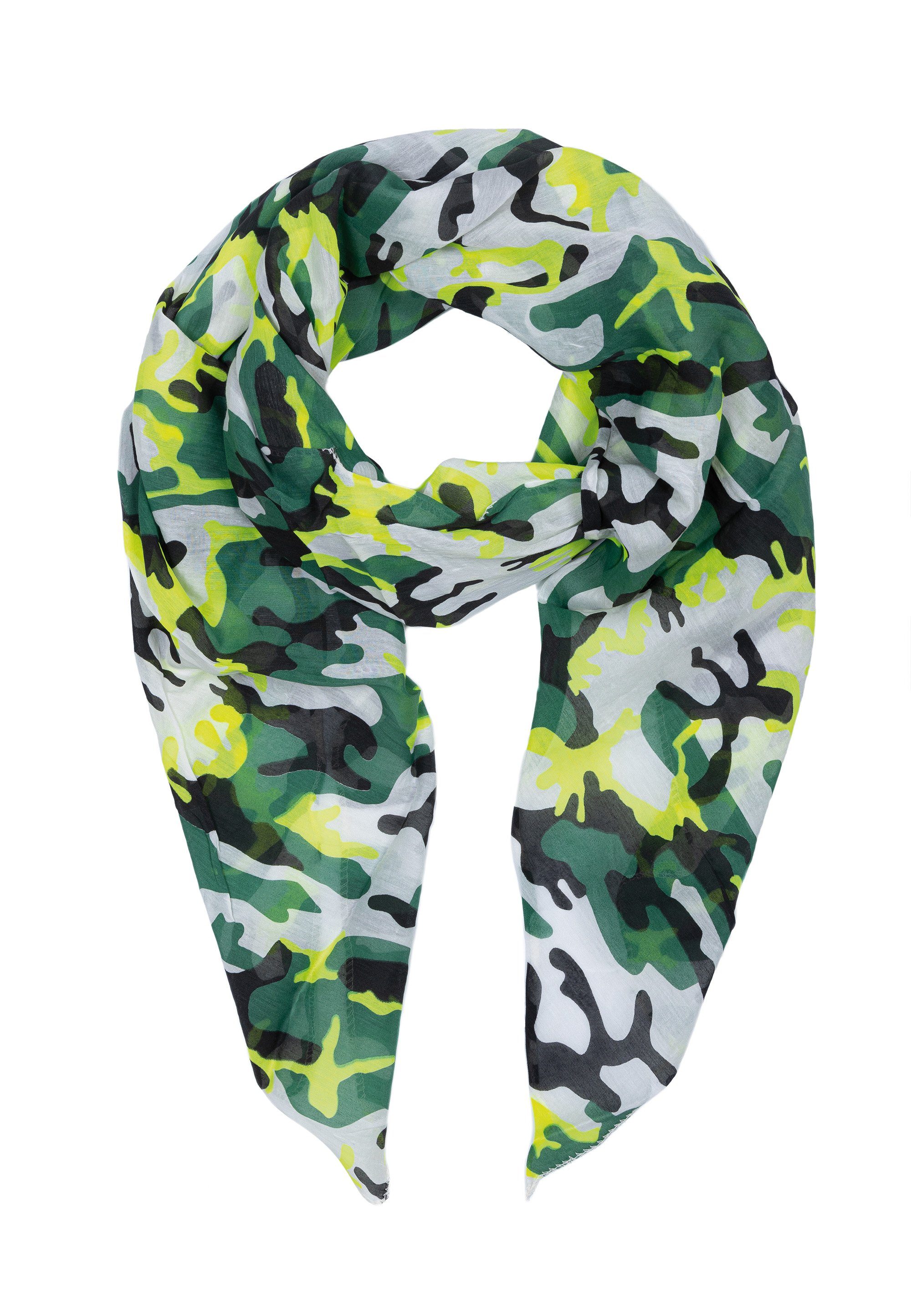 Schal Schrägschal mit Camouflagemuster