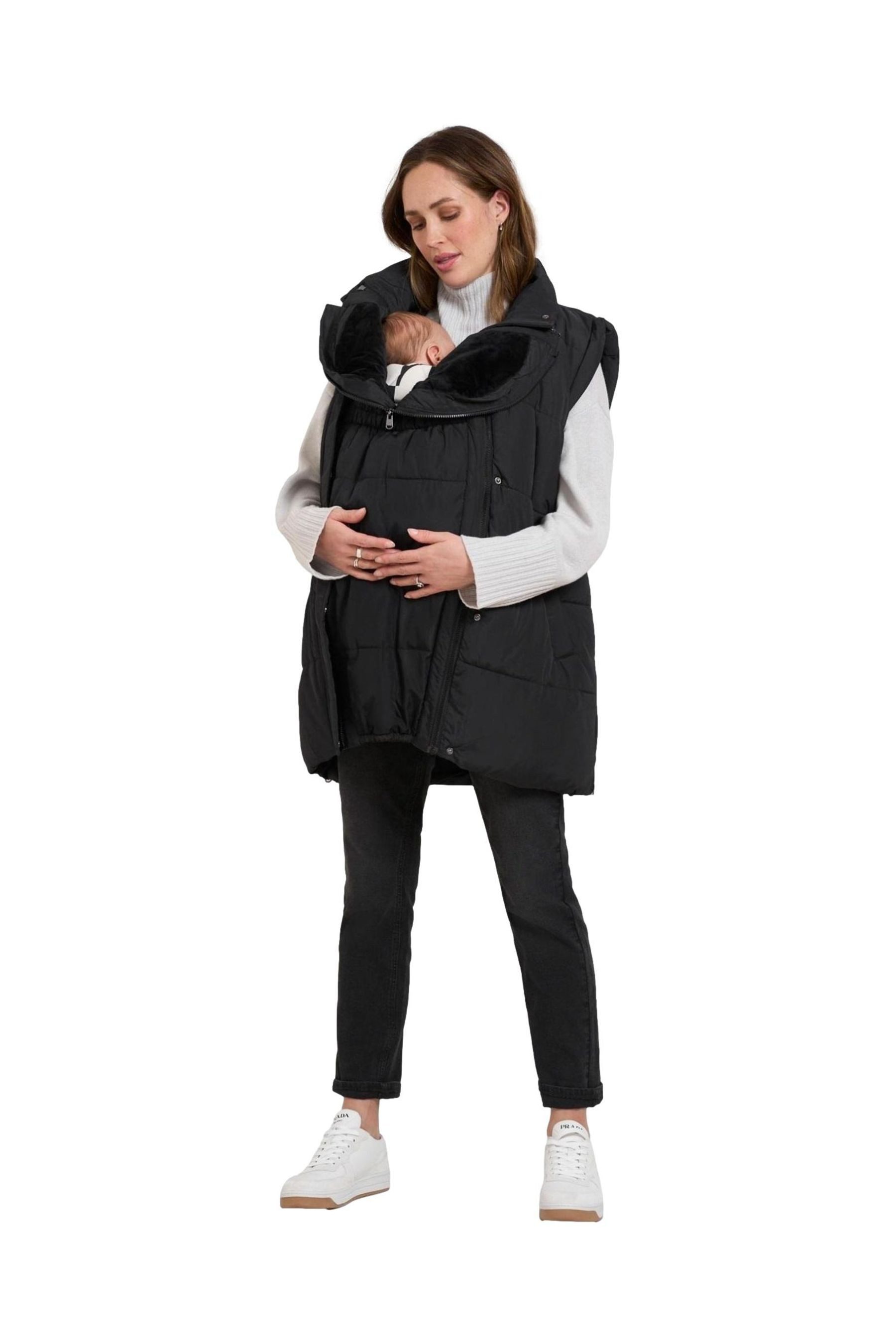 Seraphine Steppweste Seraphine 3-in-1-Weste Schwangerschaft/Babytragen (1-tlg)