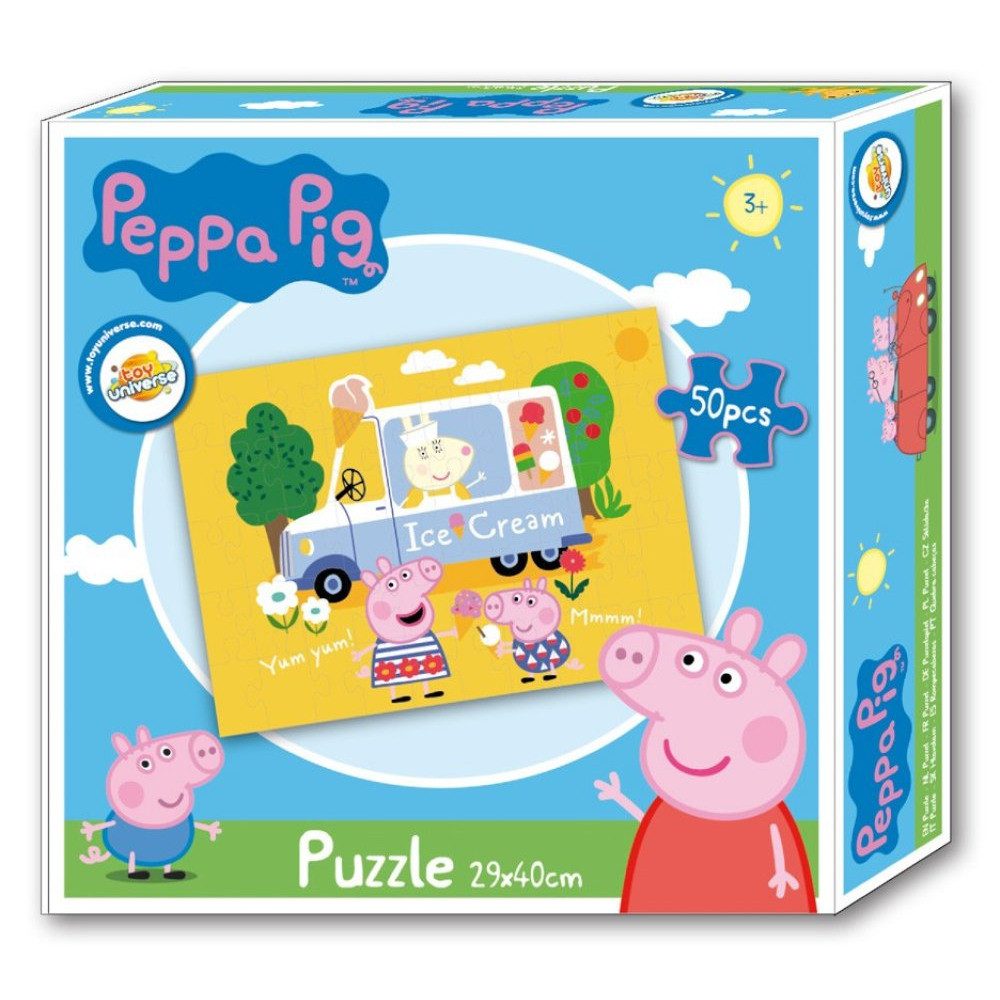 PAW PATROL Spiel Peppa Pig Puzzle 50 Teile, Puzzle