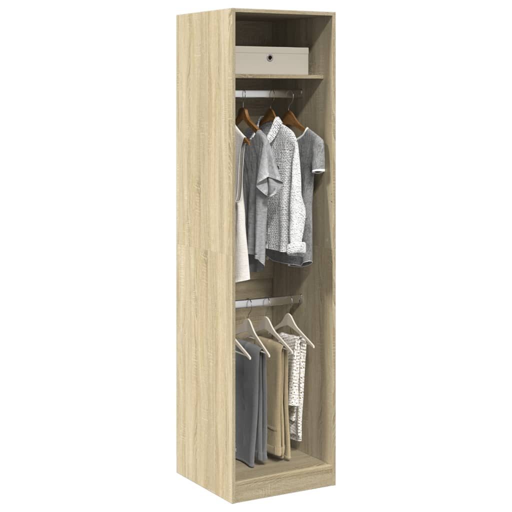 vidaXL Kleiderschrank 50 x 50 x 200 cm Kleiderschrank Sonoma Eiche 50x50x200 cm Spanplatte