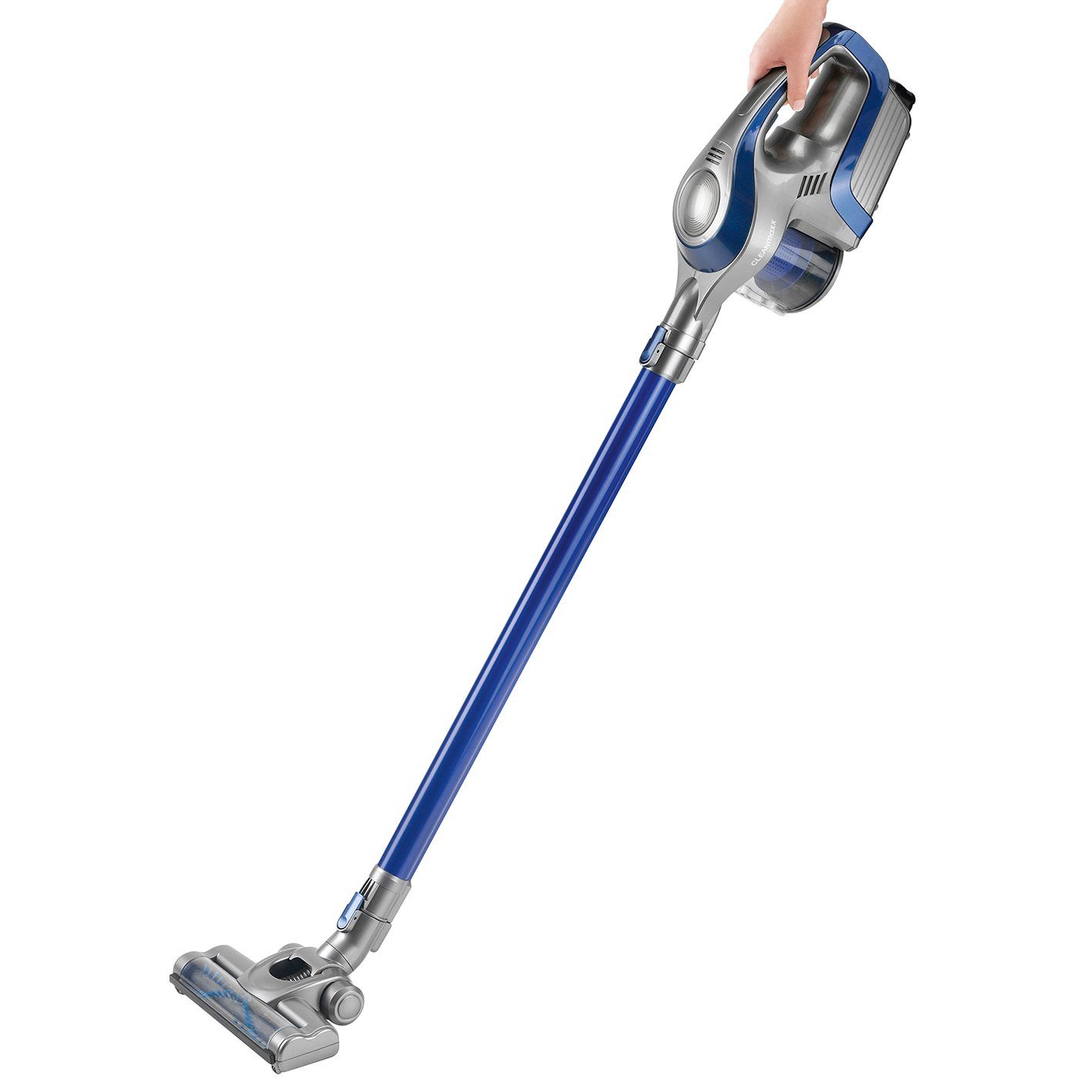 CLEANmaxx Akku 14,8V blau/grau Staubsauger Sensation Zyklon kabellos Hybrid