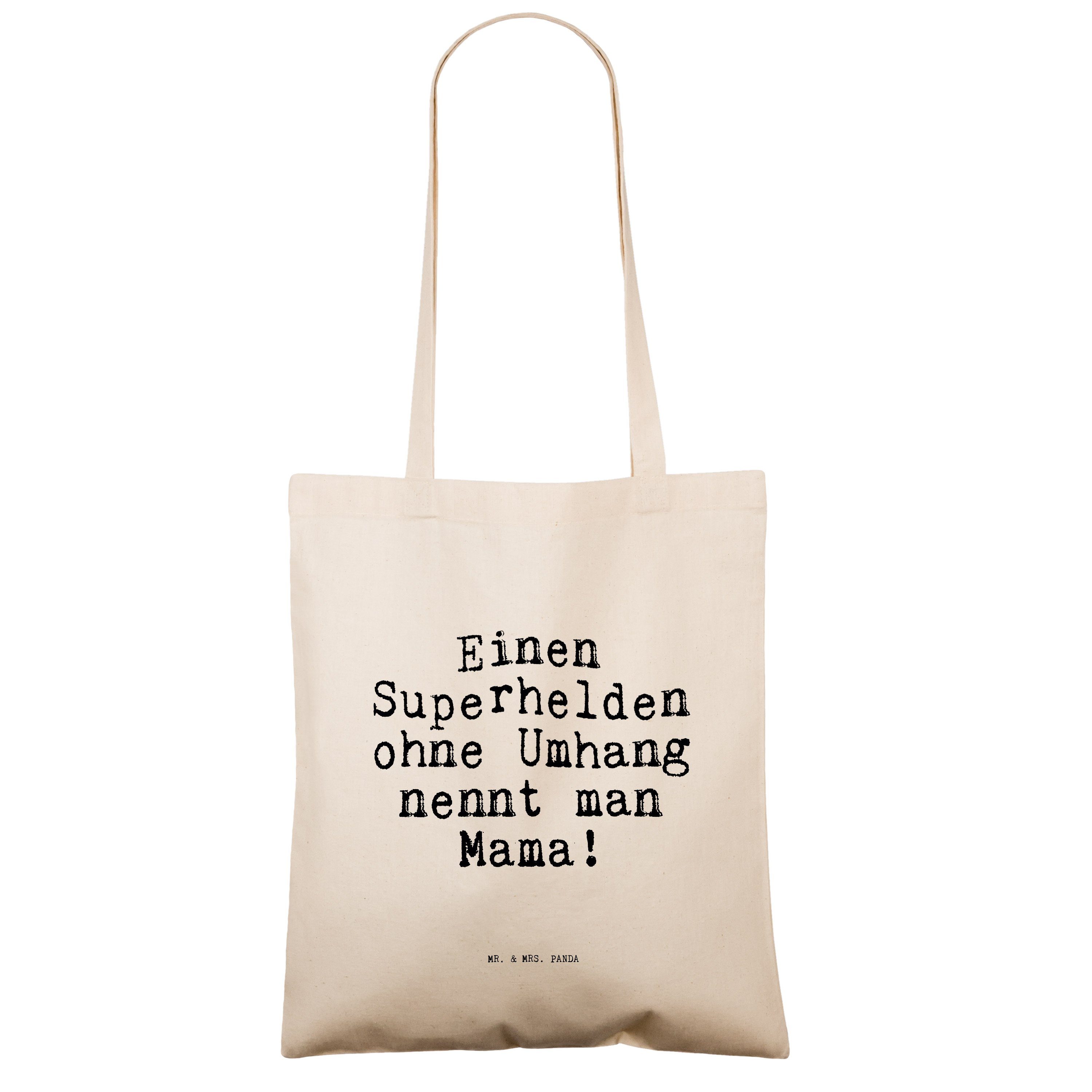 Einen Transparent Superhelden Mrs. Mr. beste Panda Mama (1-tlg) Umhang... ohne Geschenk, - Tragetasche - &