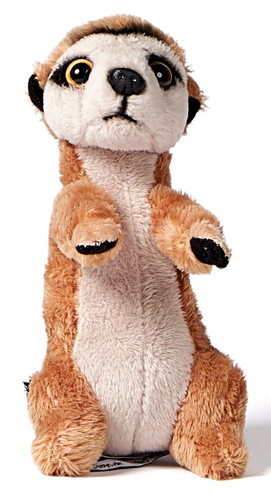 Meerkat Uni-Toys 100 zu cm Füllmaterial Plüschtier, - Plushie recyceltes 14 (Höhe) Erdmännchen Kuscheltier - % -