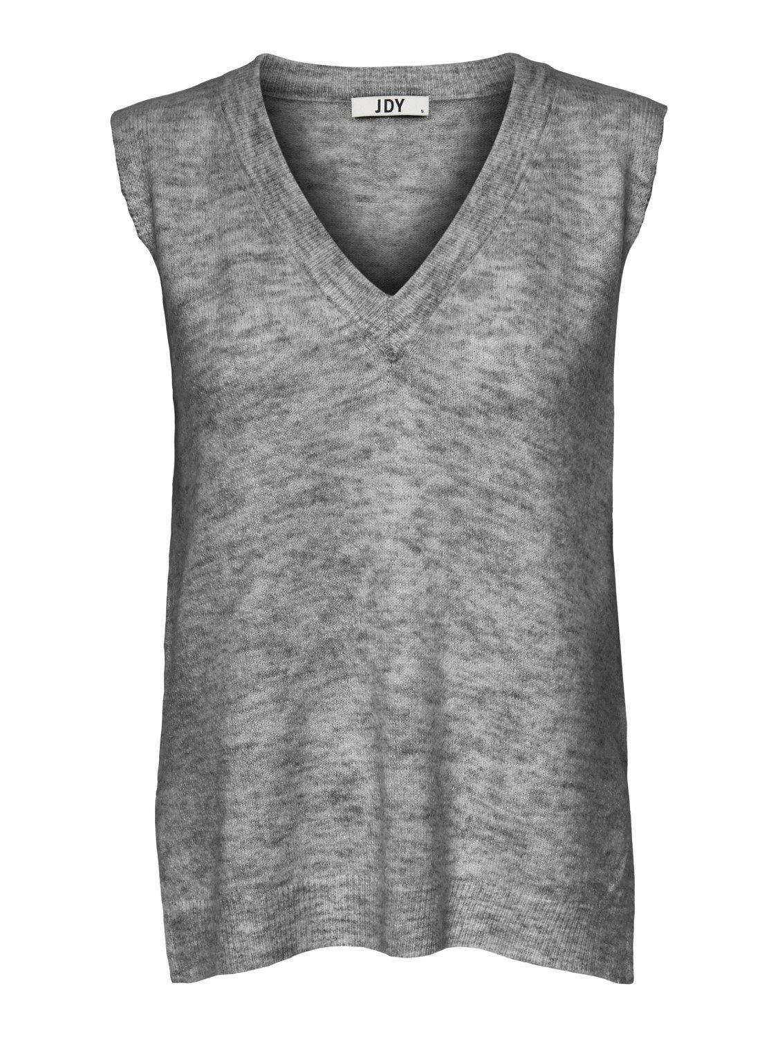 JACQUELINE de YONG Strickpullover JDYELANOR MIA V-NECK VEST KNT - 15266152 5768 in Grau