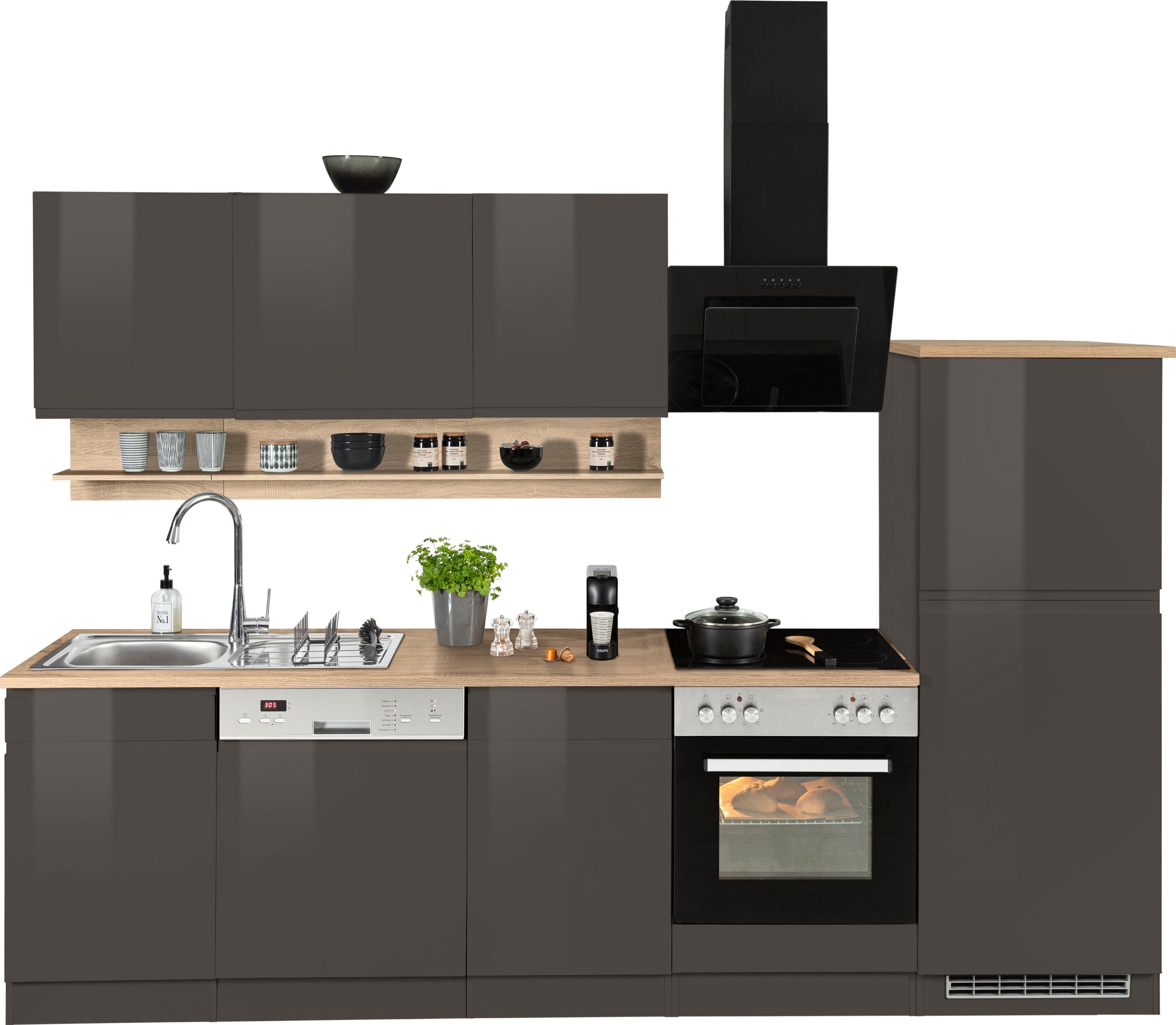 KOCHSTATION Küchenzeile KS-Virginia, Breite 280 cm, günstig online kaufen