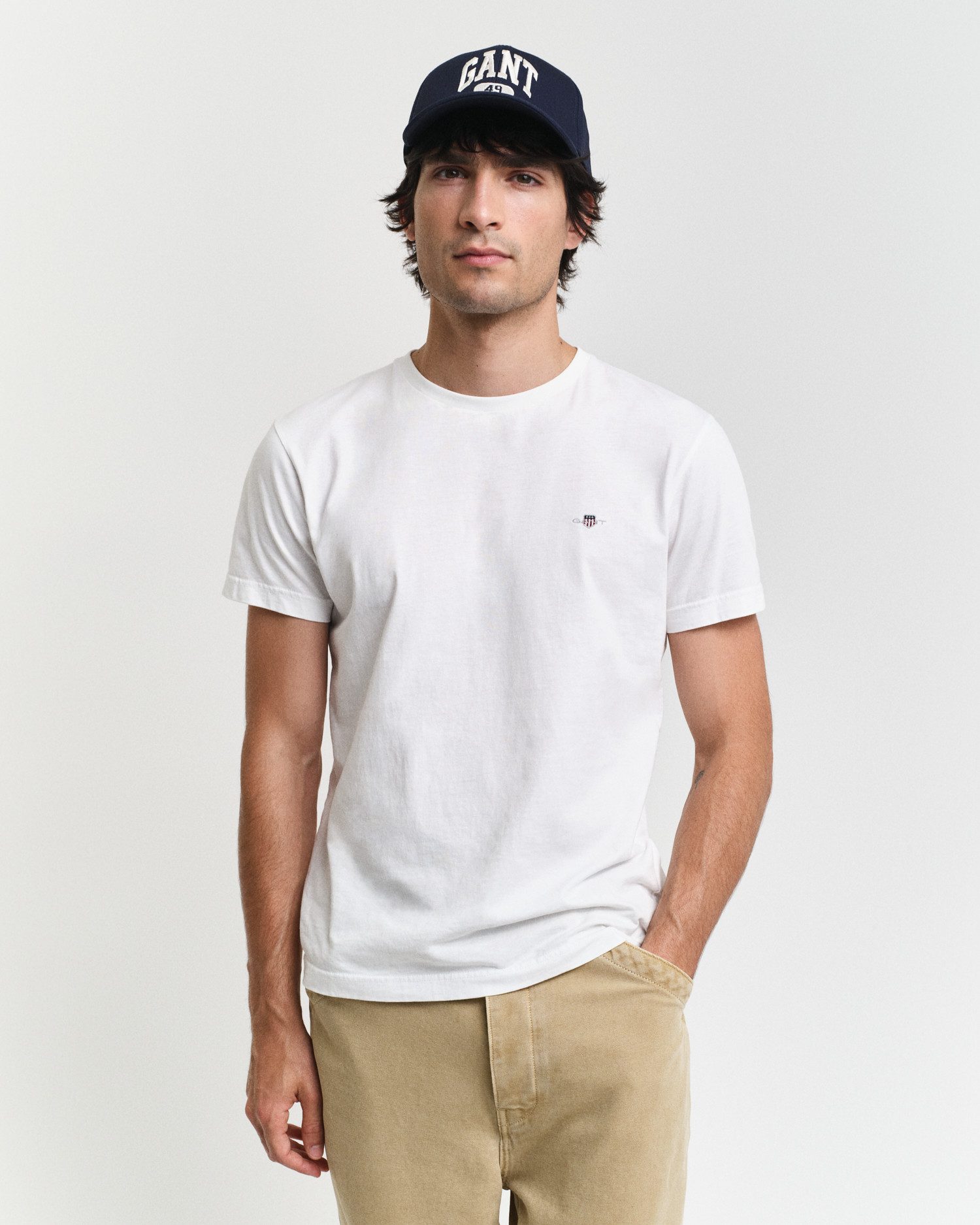 Gant T-Shirt SLIM SHIELD SS T-SHIRT mit Logostickerei auf der Brust günstig online kaufen