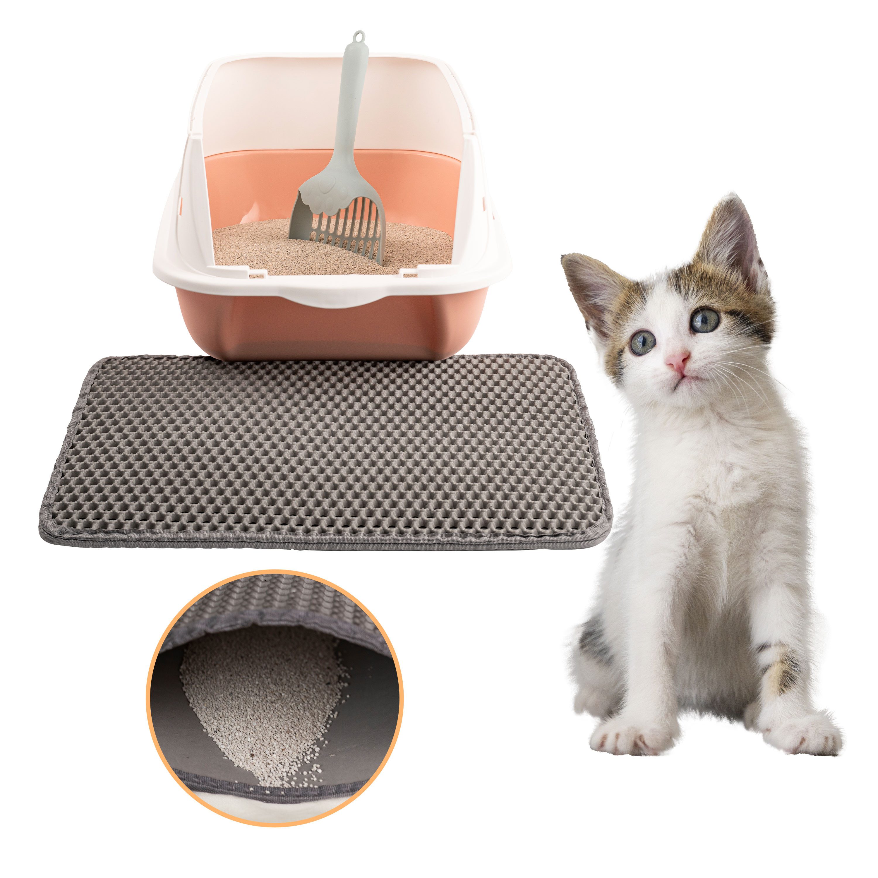 LINUMA Katzenstreu Katzentoilette Katzenstreu Matte Katzenstreumatte Katzen günstig online kaufen
