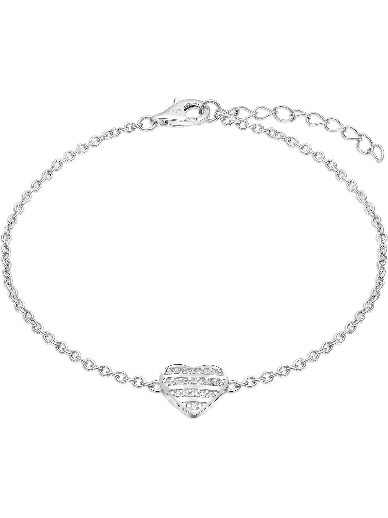 s.Oliver Armband S.Oliver Damen-Armband 925er Silber 18 Zirkonia