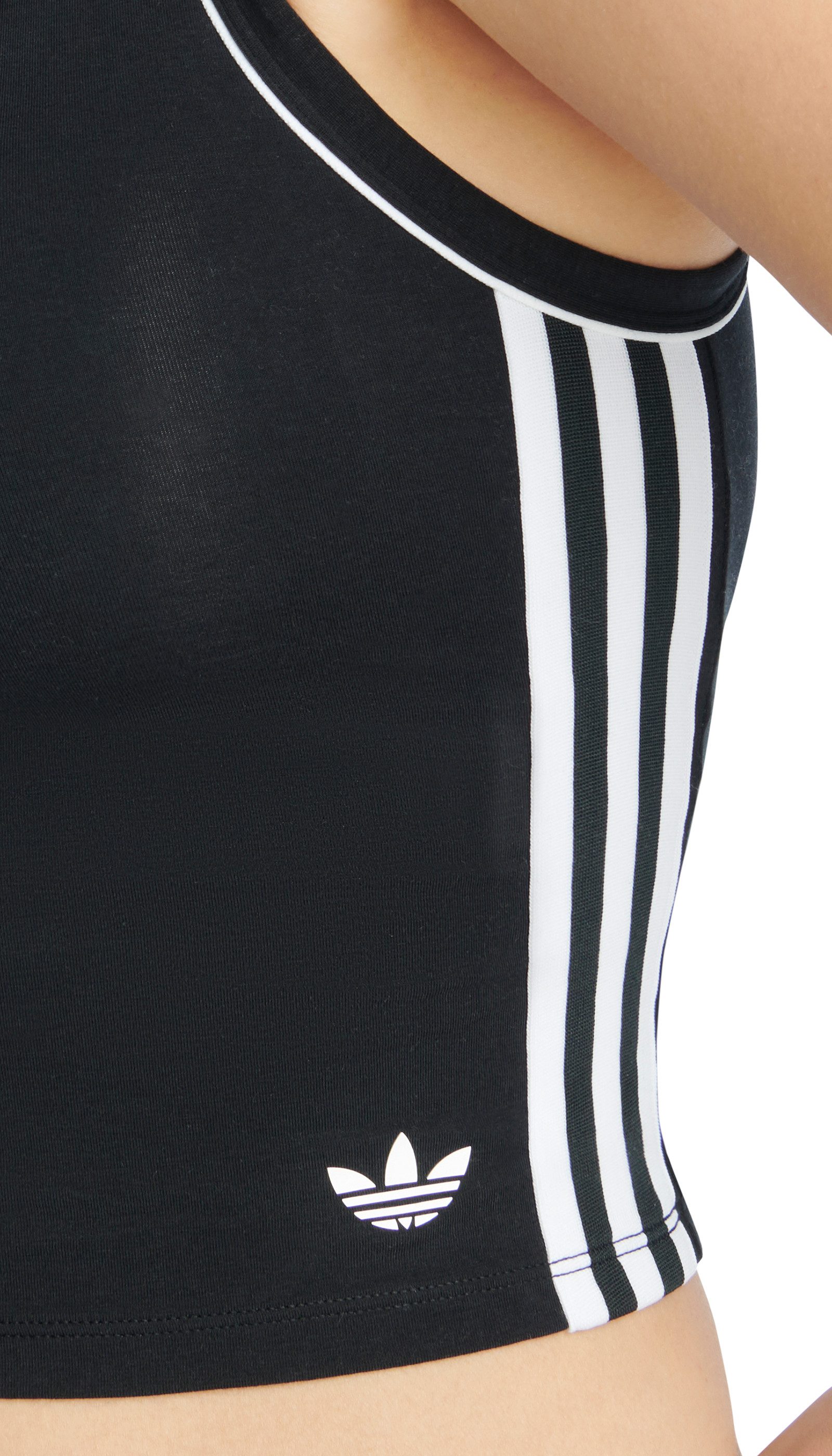 adidas Originals Crop-Top Comfort Flex Cotton atmungsaktiv, sportlich, Baumwollmix, Rundhals-Ausschnitt
