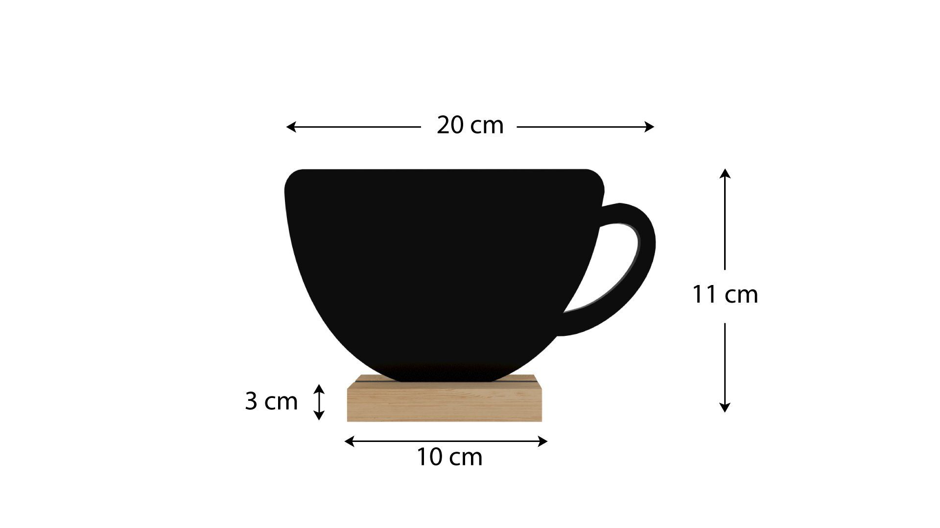 Kreide Tafeln Tischaufsteller Memoboard Mini ALLboards Kleine doppelseitige Kaffe
