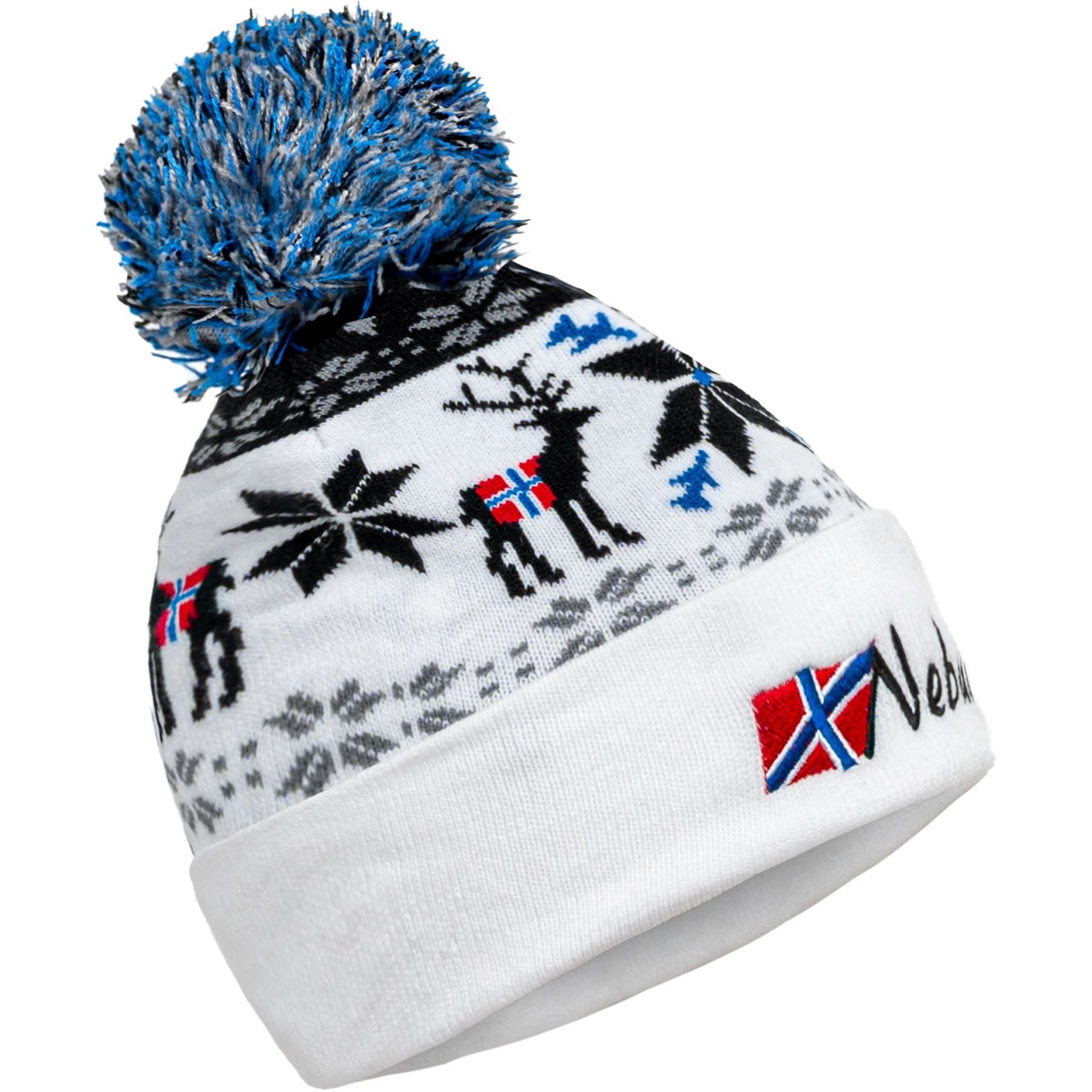 Nebulus Mütze & Schal INVERNO, P5970 - Unisex, weiß-schwarz, Onesize günstig online kaufen