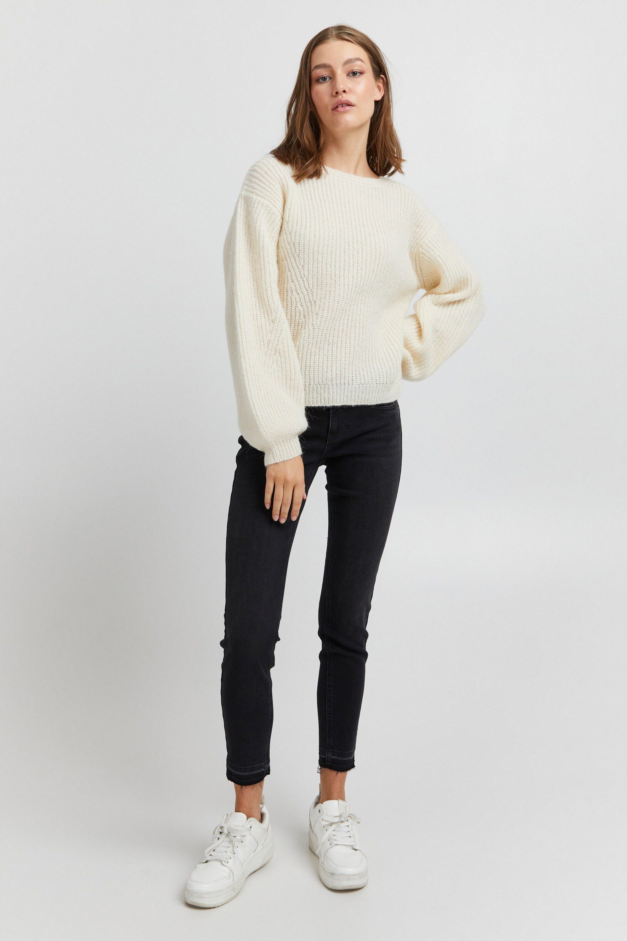 Pulz Jeans Rundhalspullover IRIS (1-tlg) Plain/ohne Details
