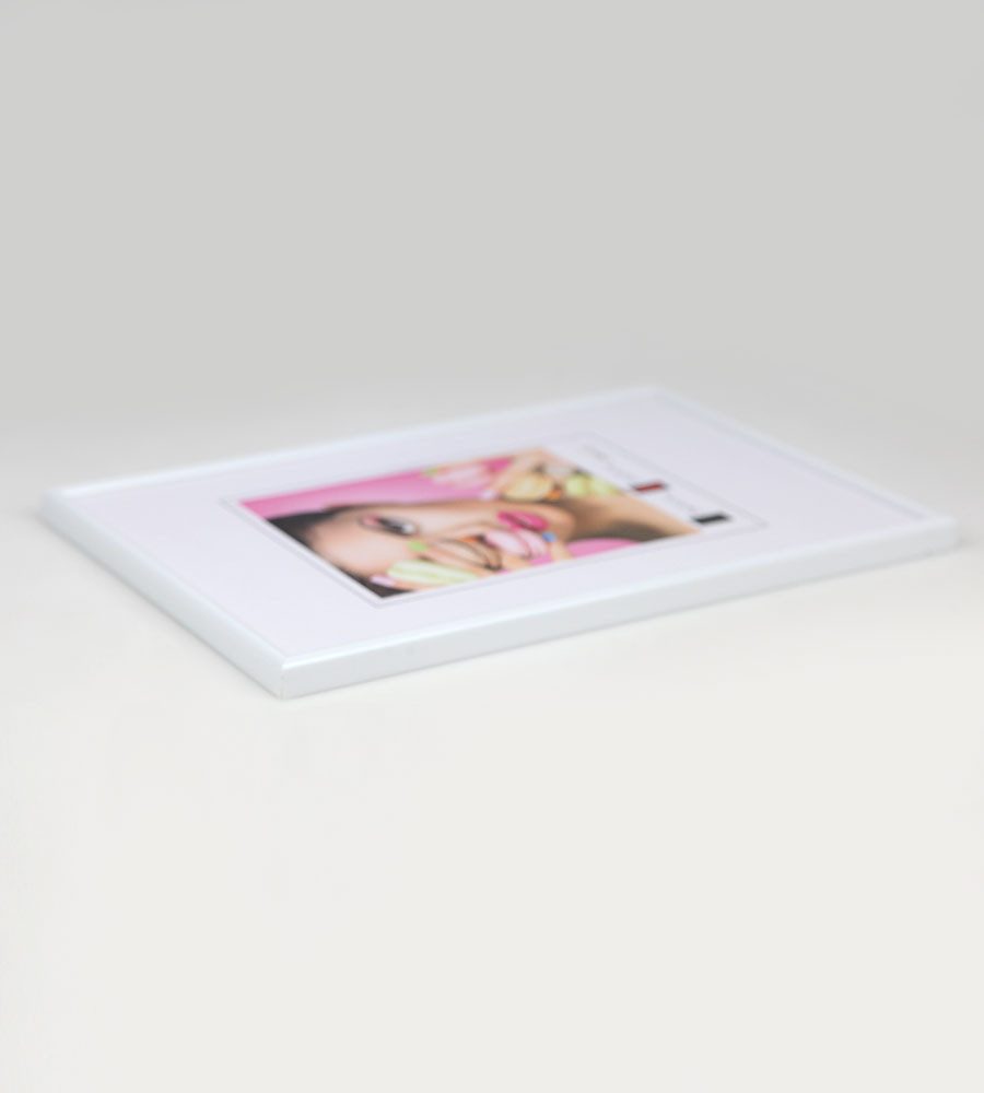 IDEAL TREND Bilderrahmen 2er 3er 5er Pack Photo Style Set Bilderrahmen Wanddeko Collage Poster, für 2 Bilder (2 St), Hochwertiger Kunststoffrahmen halbrunde Leiste Echtglas MDF-Rückwand