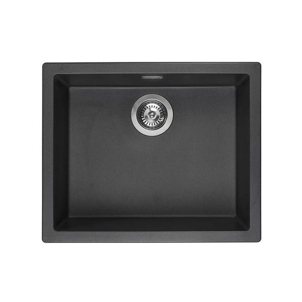 REGINOX Granitspüle Amsterdam 50, Regi-Granit Black Silvery, 0/0 cm