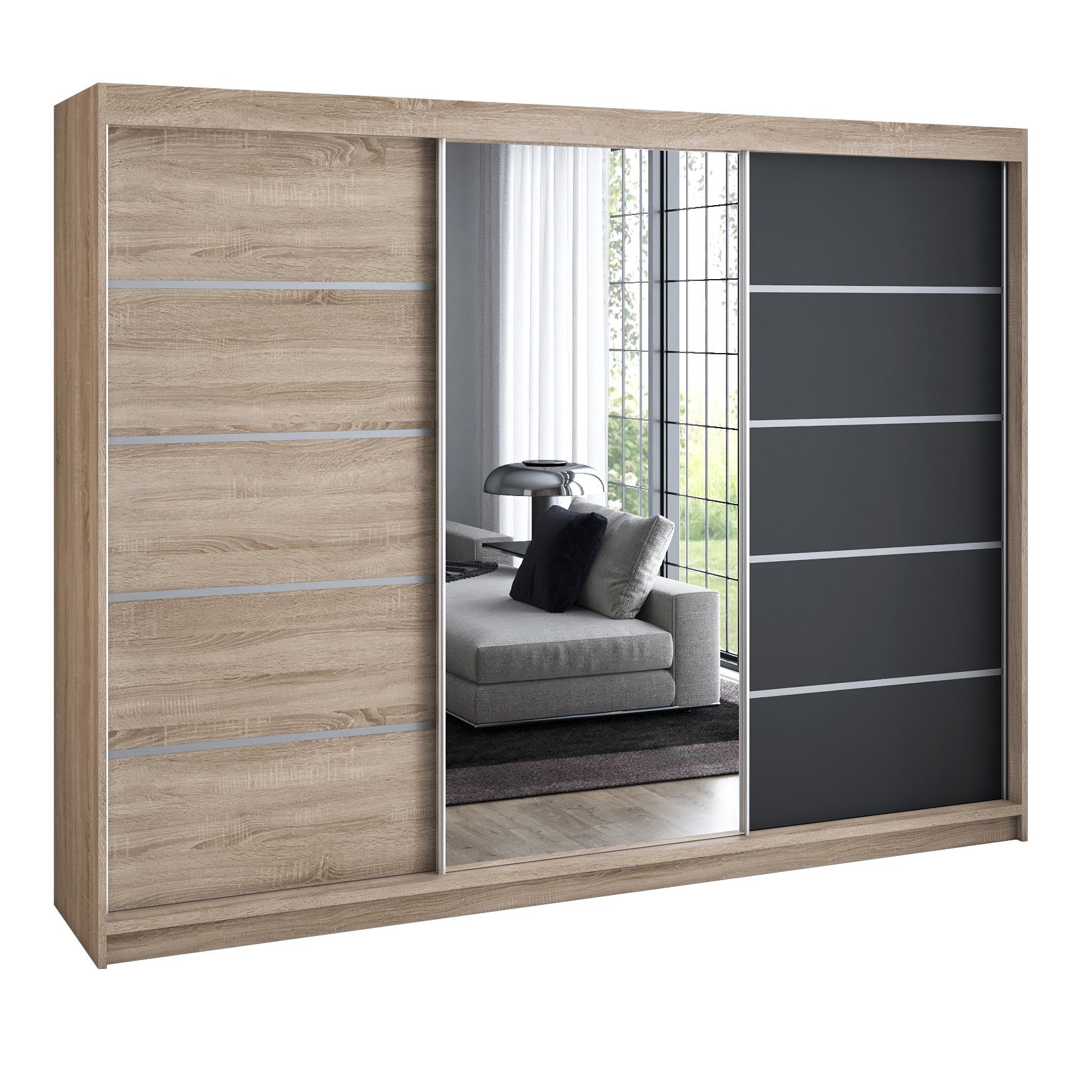 A&J MöbelLand GmbH Schwebetürenschrank VILANO 1 günstig online kaufen