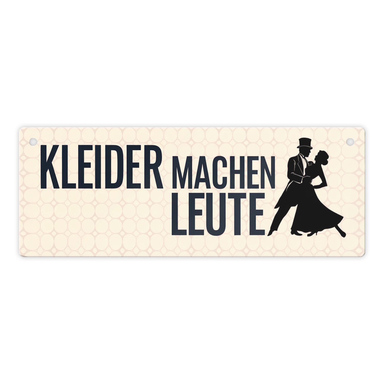 speecheese Metallschild Kleider Machen Leute Metallschild Vintage Dekoration