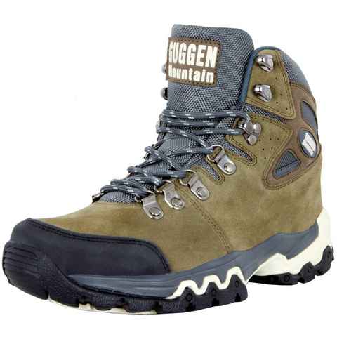 GUGGEN Mountain Herren Wanderschuh M008 Herrenwanderschuh Wanderstiefel Wanderschuh Wasserabweisend; Verstärkte Schuhspitze; Leder