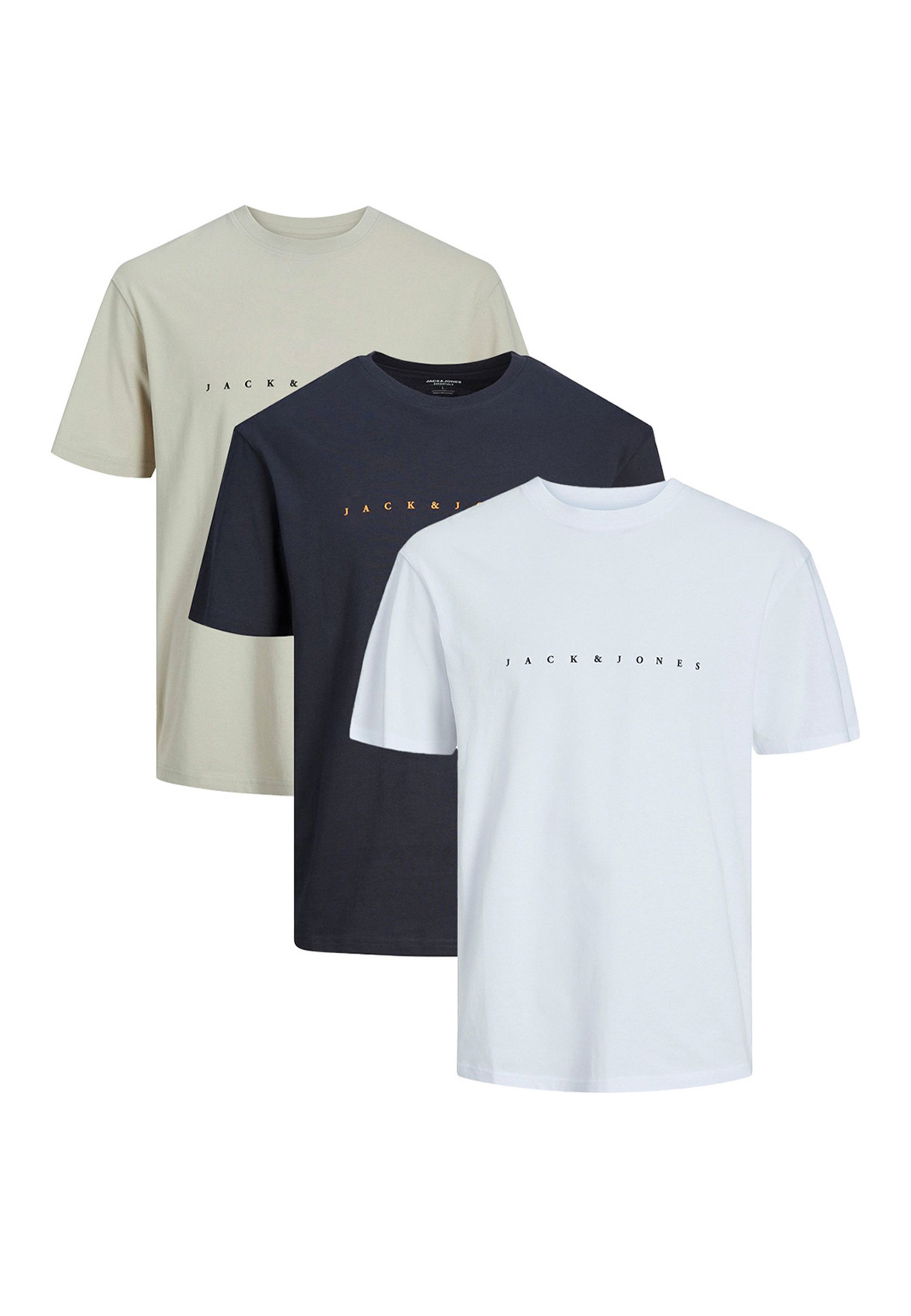 Jack & Jones T-Shirt 3er Pack günstig online kaufen