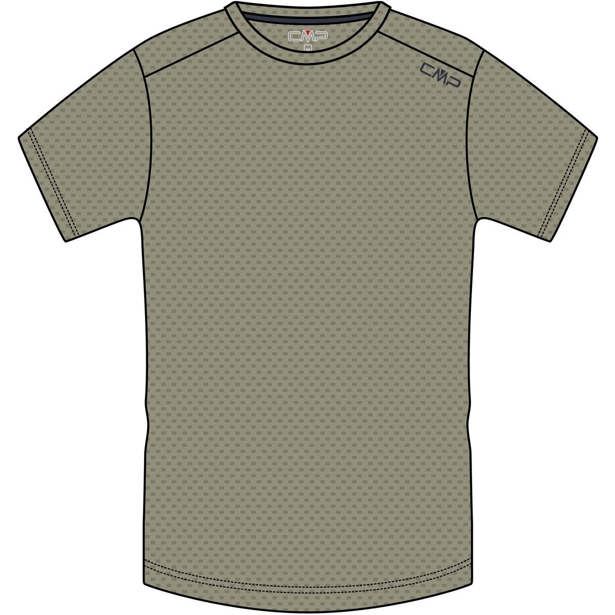 CMP Kurzarmshirt MAN T-shirt Ärmelloses T-Shirt für Herren, ideal für Wandern und Fitness, bietet