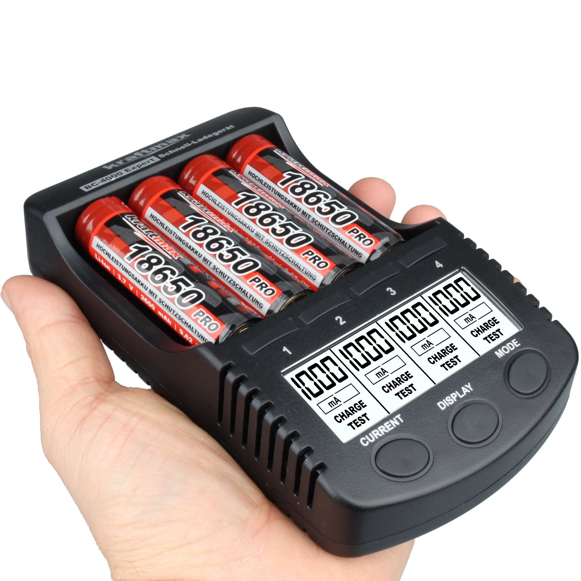 Ladegerät, Universal EXPERT kraftmax Akku (1 BC-4000 St) - Batterietester