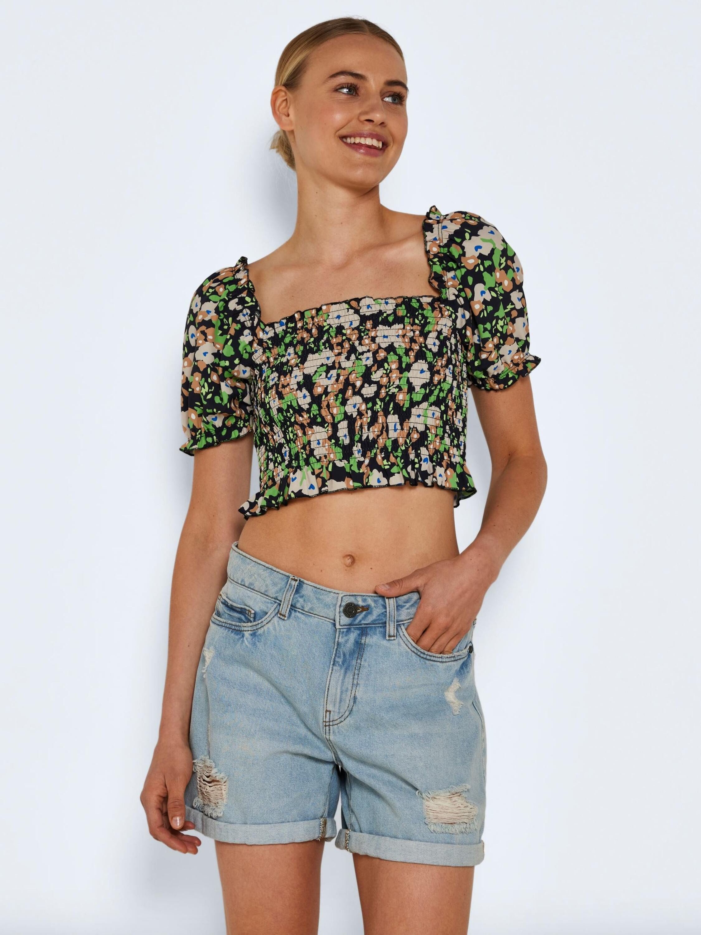 Noisy may Funktionsbluse VIGGA (1-tlg) Drapiert/gerafft