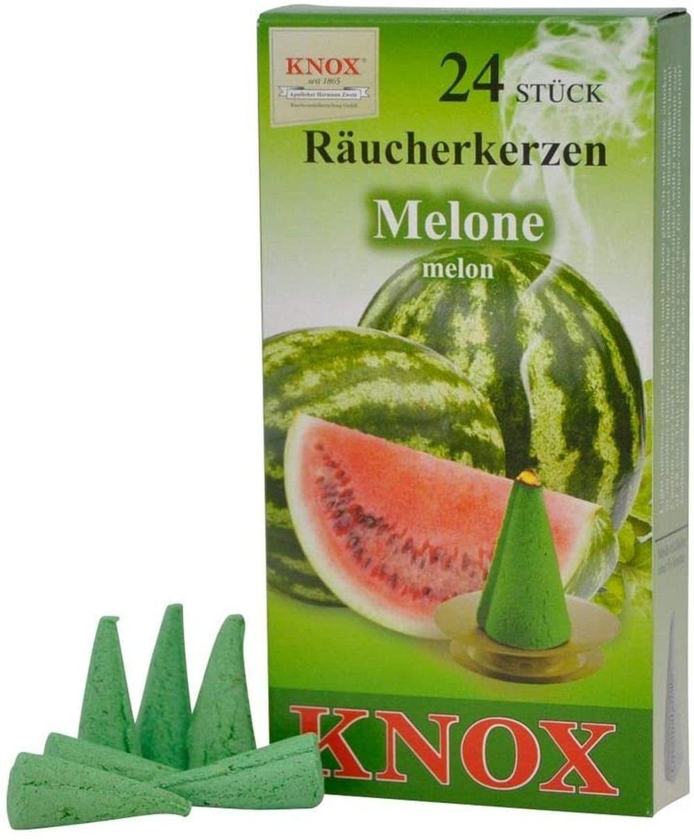 KNOX Räucherkegel 1 Päckchen Räucherkerzen- Melone - 24er Packung