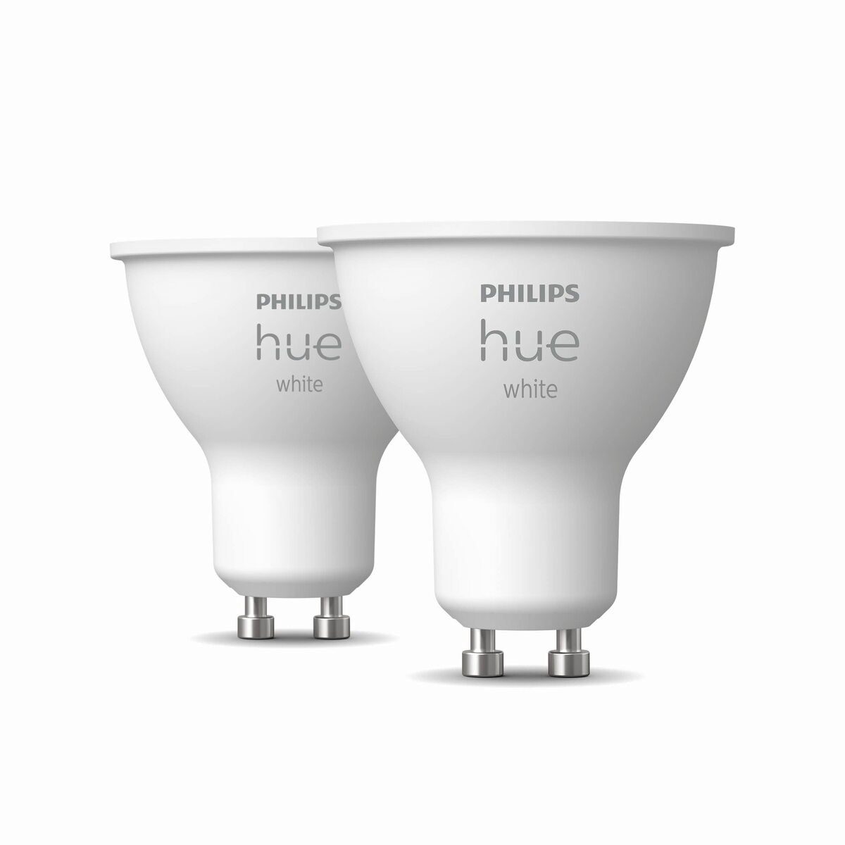 Philips Hue LED-Leuchtmittel GU10 LED Leuchtmittel Doppelpack, GU10, Warmweiß