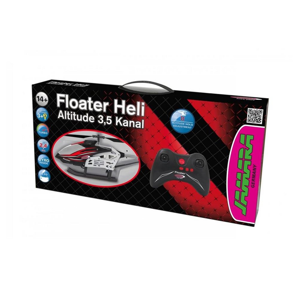 Thumbnail - Jamara RC-Helikopter Heli Floater Altitude, 2,4GHz 3,5 Kanal ferngesteuerter Helikopter, Rot/Schwarz