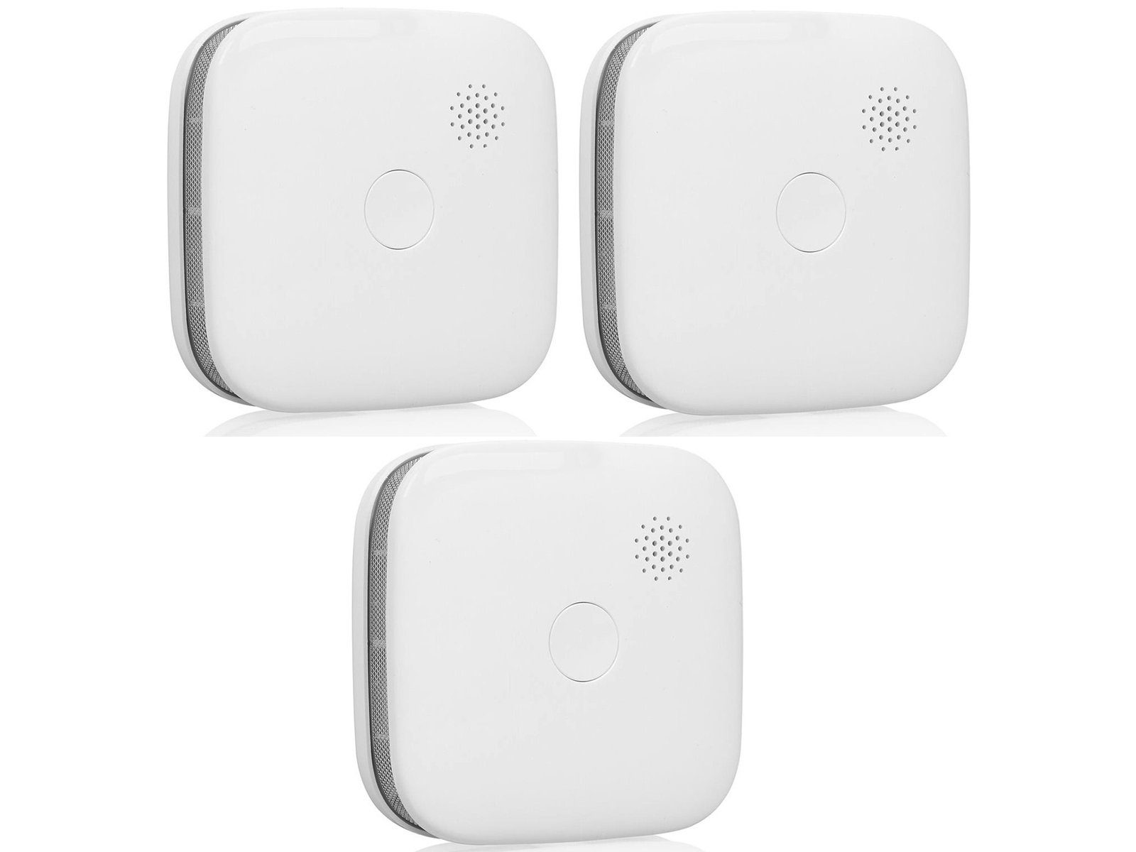 smartwares Rauchmelder (3er Set Optischer Brandmelder mit 1 Jahres Batterie, WiFi, mit App)