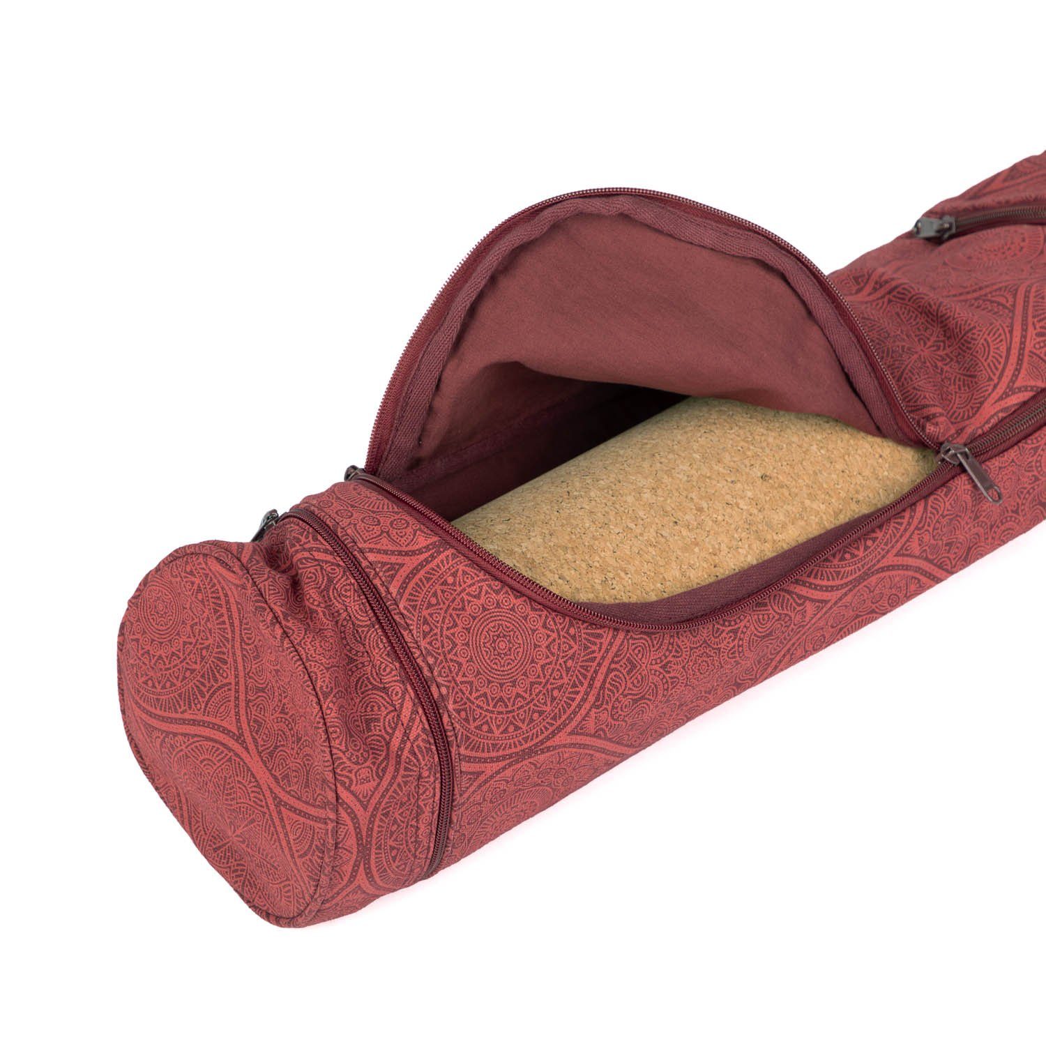 bodhi Yogatasche Yogatasche ASANA BAG COTTON 60 cm, Mayuri, dunkelrot günstig online kaufen