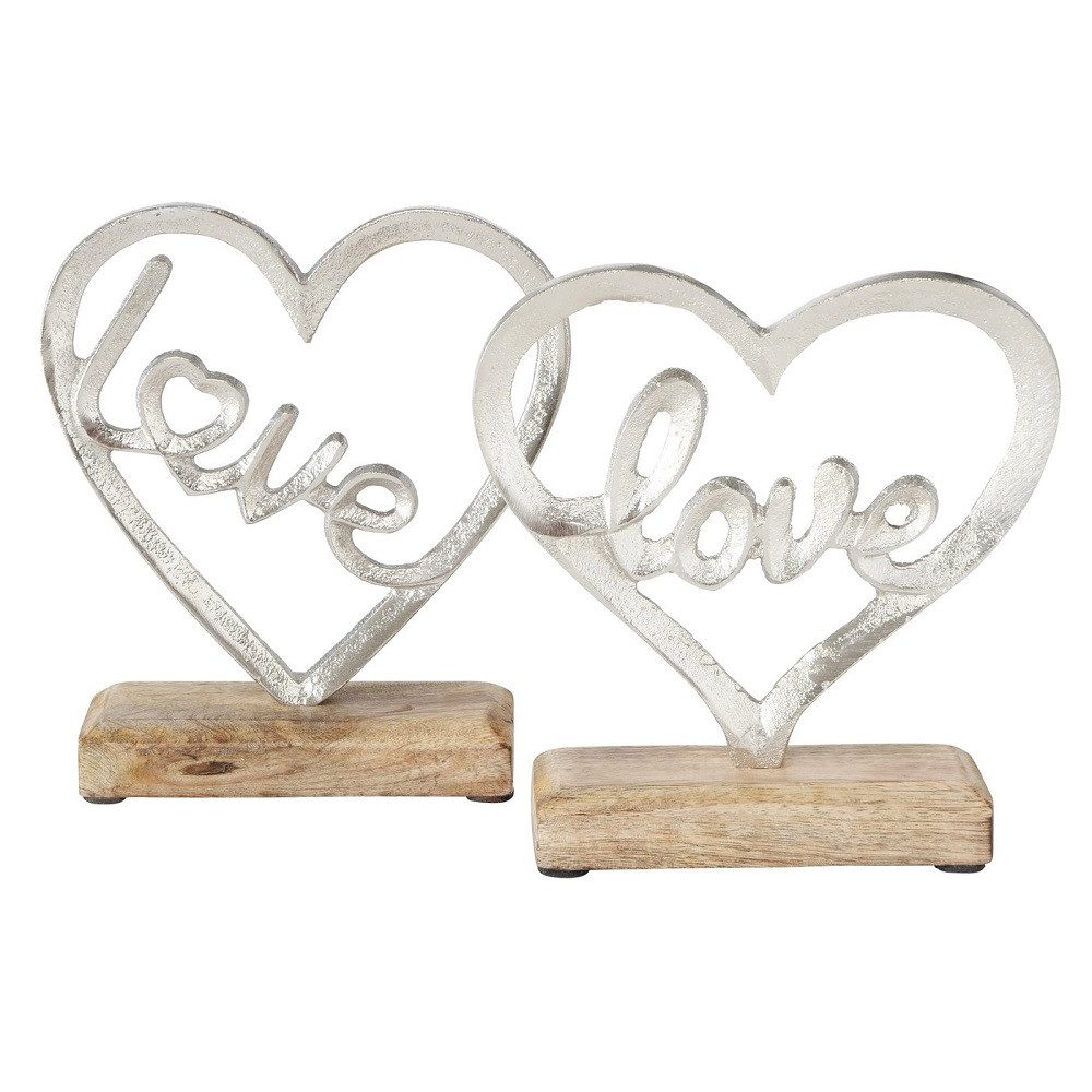 BOLTZE GRUPPE GmbH Dekoobjekt Dekoaufsteller Love Herz 2 Ausführungen B:16/H:17/T:5cm Stückpreis