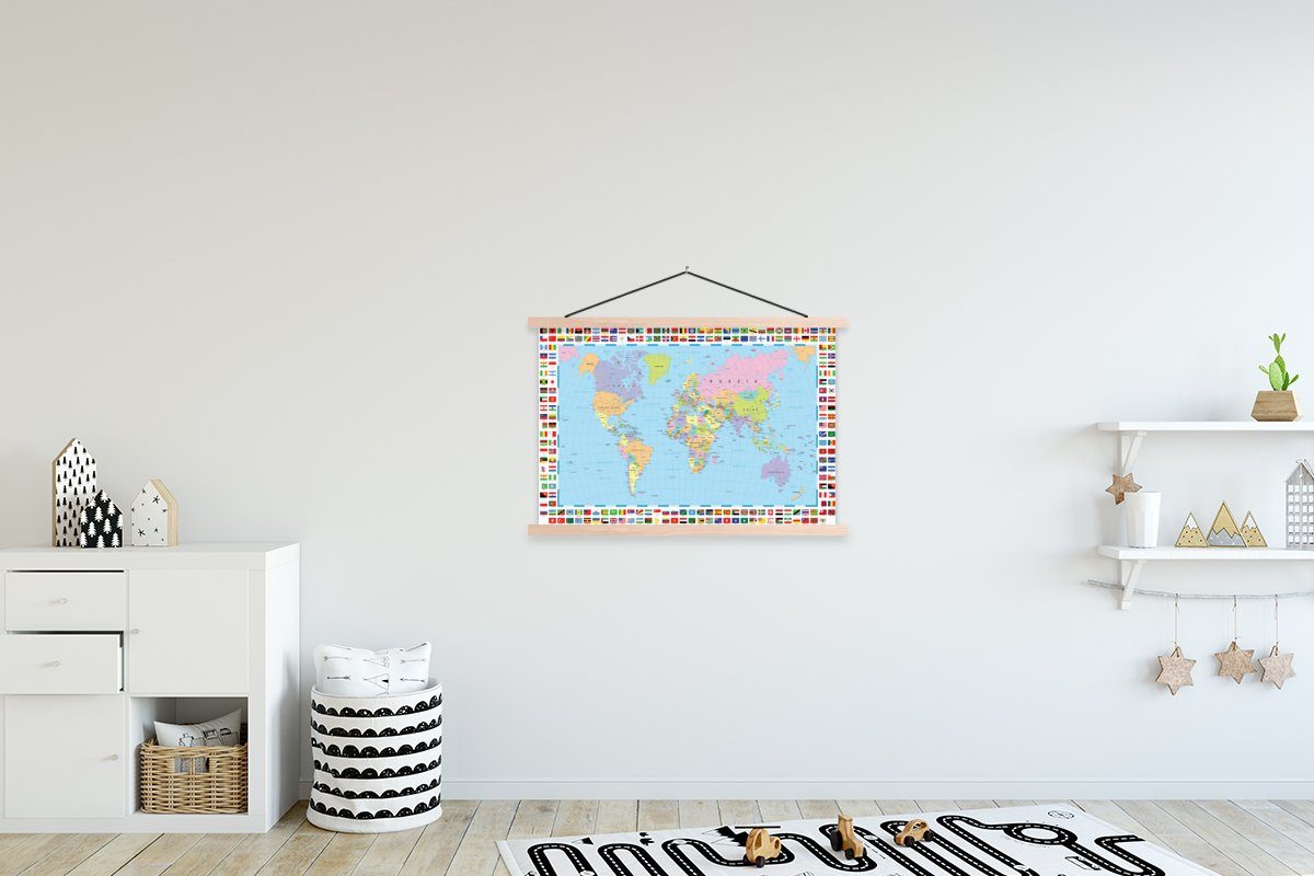 MuchoWow Poster Welt - Karte - günstig online kaufen