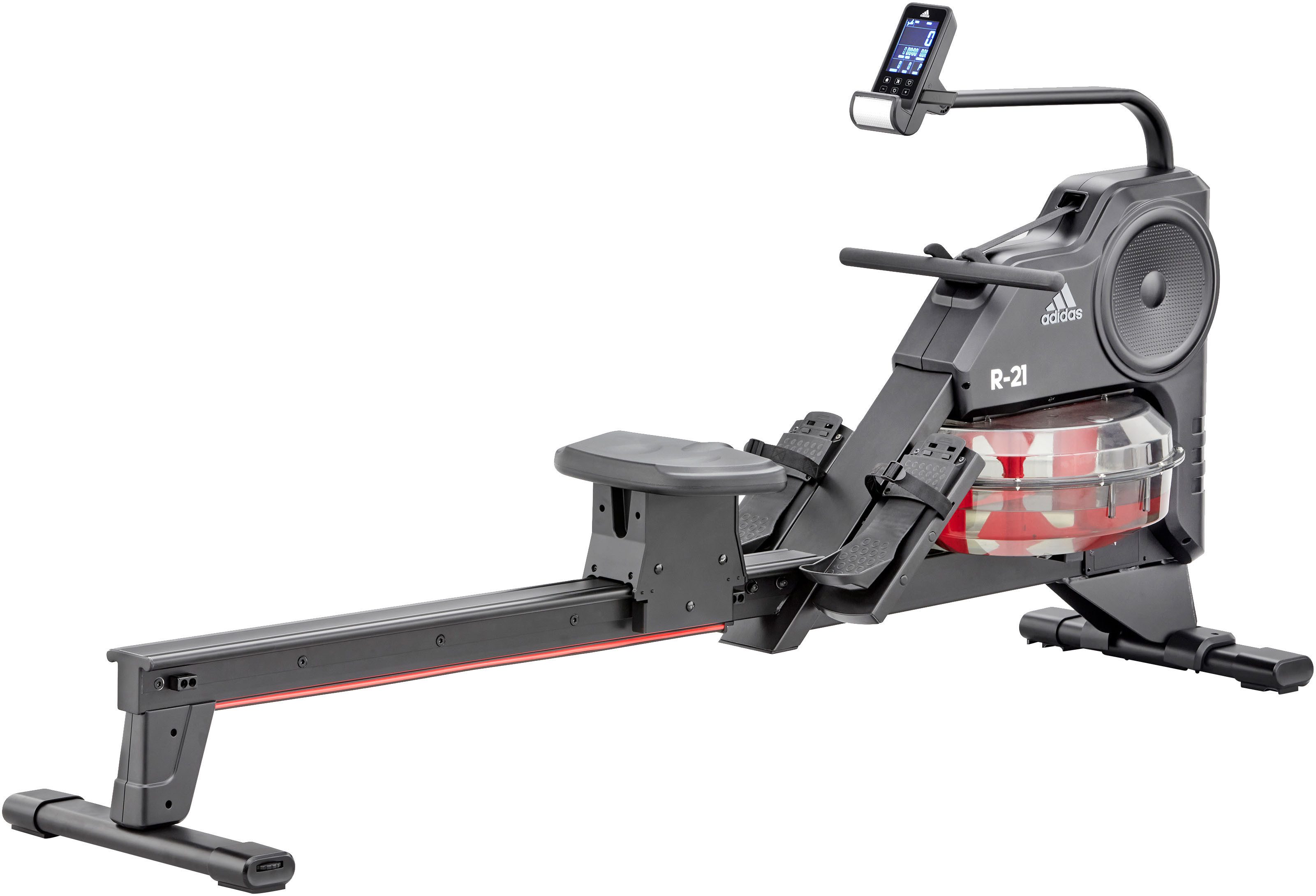 adidas Performance Rudergerät Wasserrudergerät "R-21" (150 kg max. Benutzergewicht, Sport), Rudermaschine, Wasserwiderstand