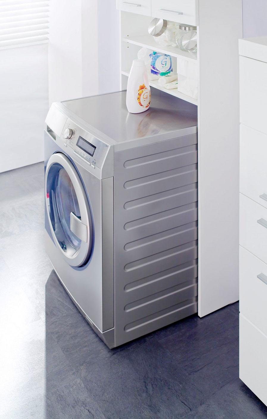 INOSIGN Waschmaschinenumbauschrank Avena matt weiß/weiß Breite cm 60 Nische Hochglanz cm, Waschmaschinen für | weiß 187 Höhe