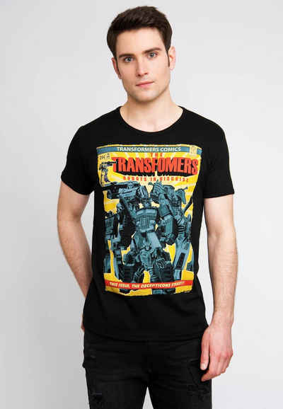 LOGOSHIRT T-Shirt Transformers - Robots In Disguise mit großem Transformers-Frontprint