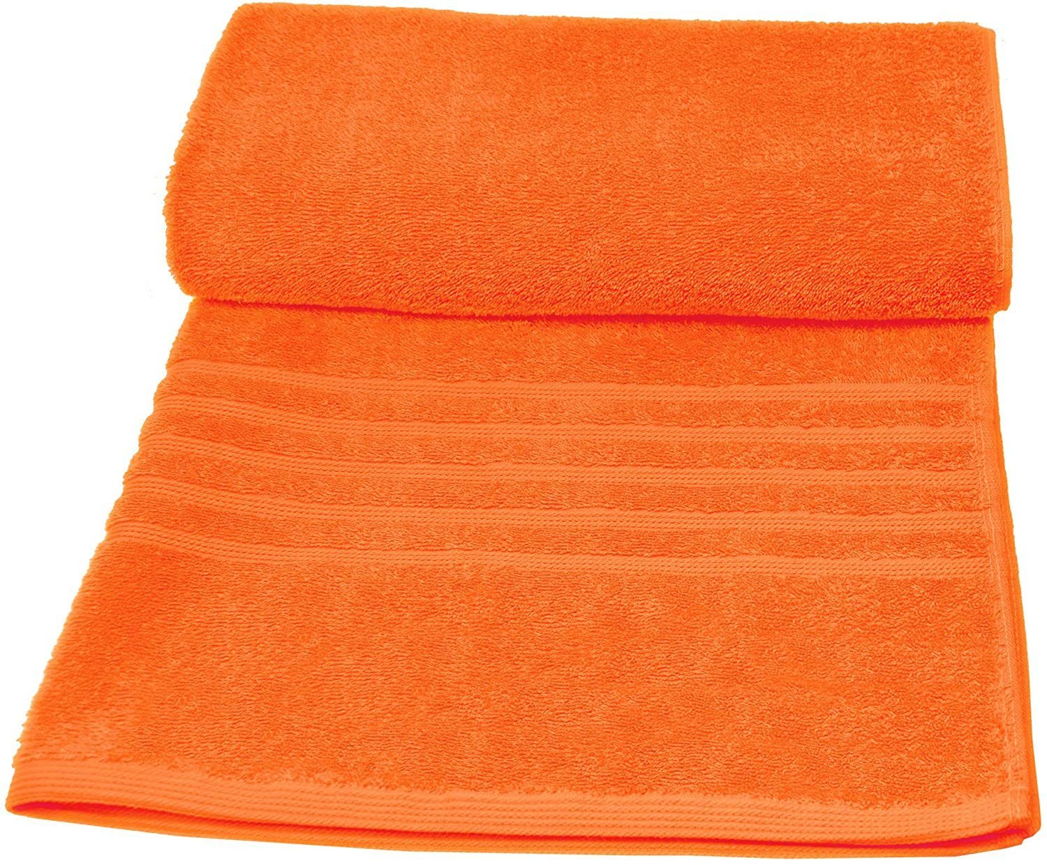 100x150 Clementinen (1-St), Orange orange cm Badetuch London, Einfarbiges Frottee Lashuma Handtuch