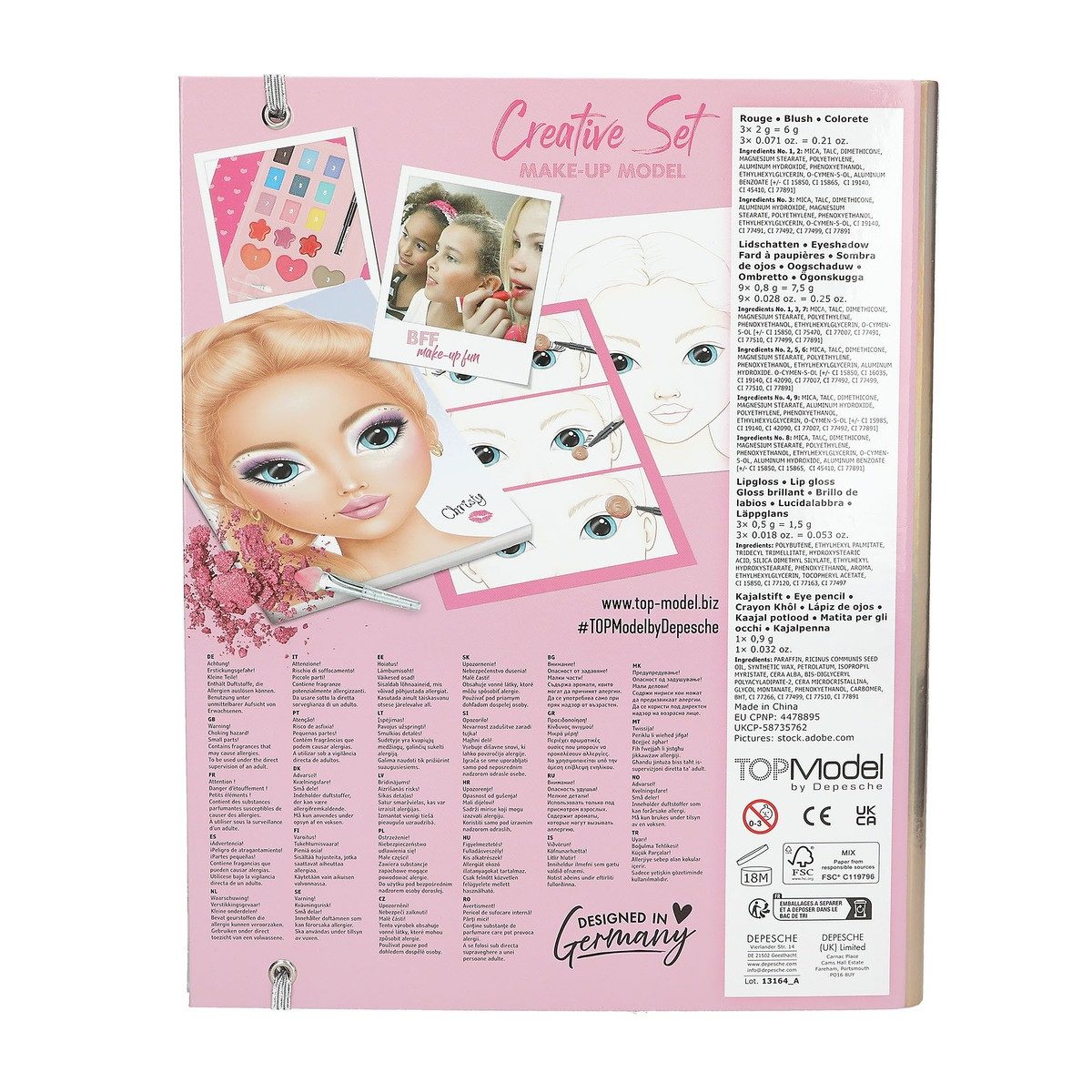 TOPModel Stickerbuch TOPModel Creativ Mappe Make-up Studio
