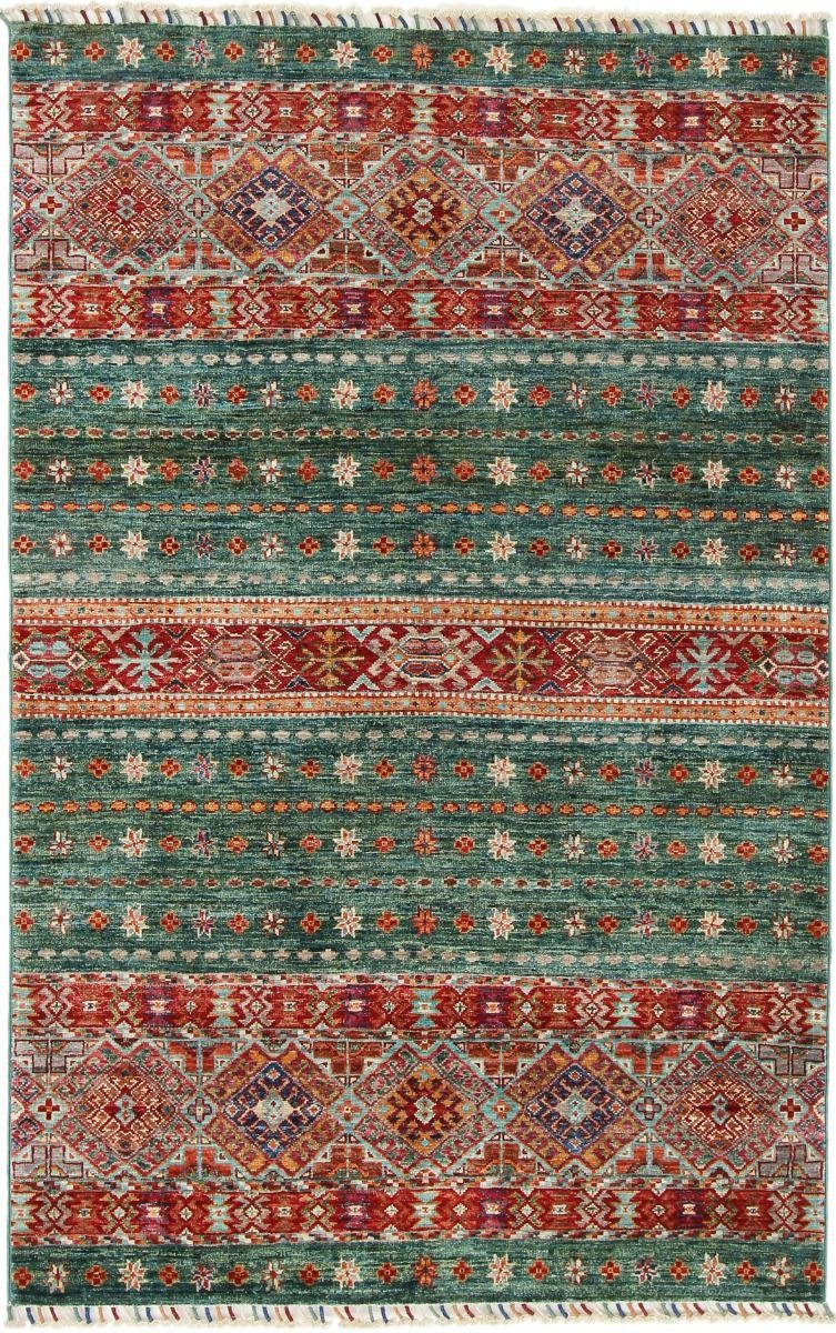 Orientteppich Arijana Shaal 120x183 Handgeknüpfter Orientteppich, Nain Trading, rechteckig, Höhe: 5 mm | Kurzflor-Teppiche