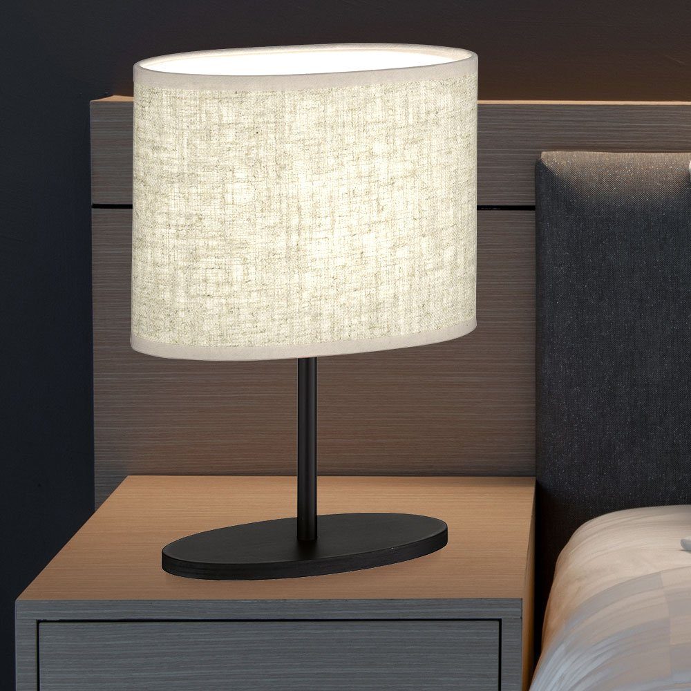 etc-shop Tischleuchte, Leuchtmittel nicht inklusive, Tischleuchten Wohnzimmer Nachttischlampe Leselampe Tischlampe oval