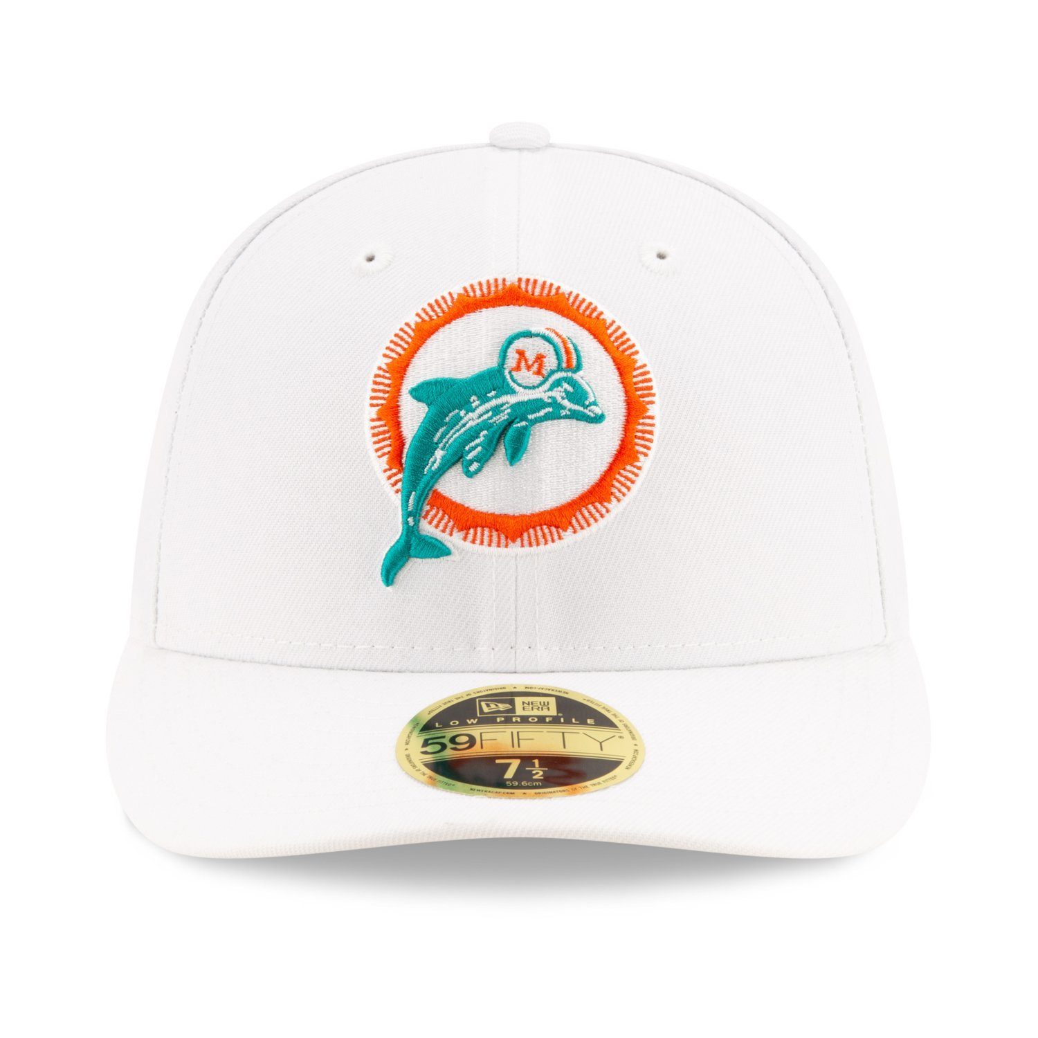 Fitted Low 59Fifty Era New Miami Dolphins Cap RETRO Profile