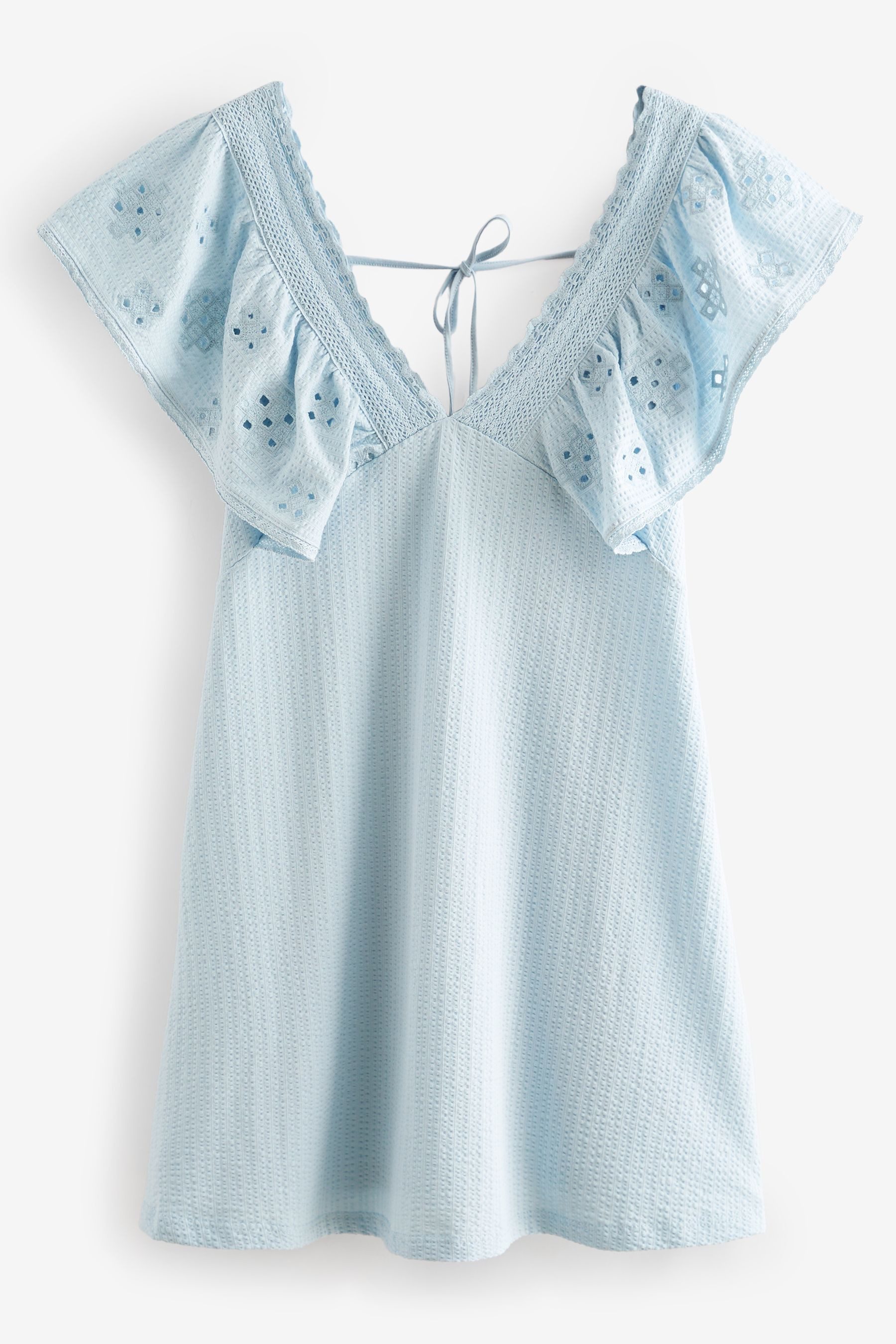 Next Minikleid Minikleid mit bestickten Ärmeln günstig online kaufen