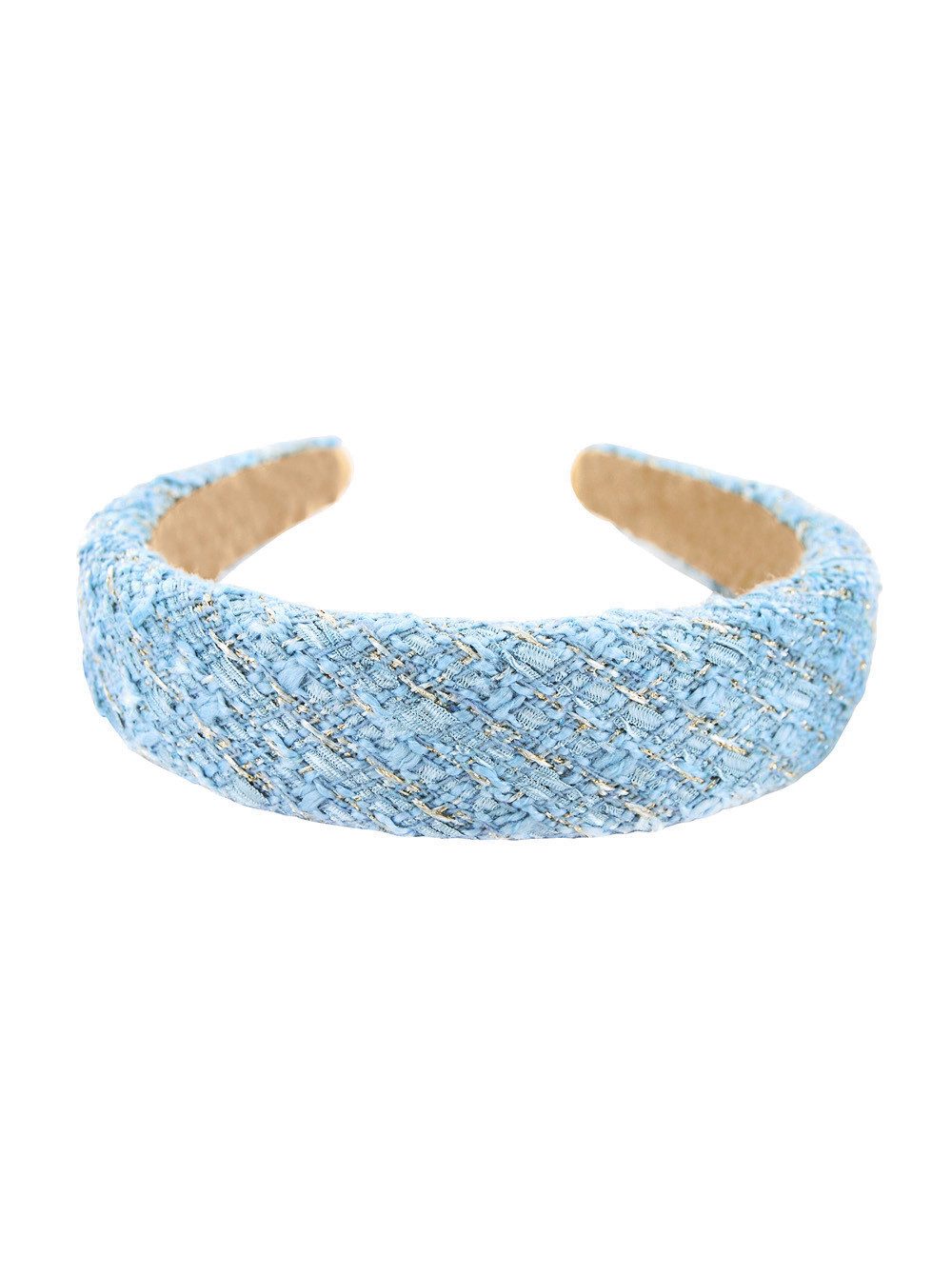 axy Haarreif Haarreif aus Tweed Stoff gepolstertes, Vintage Tweed Stoff Damen Haareifen Haarband