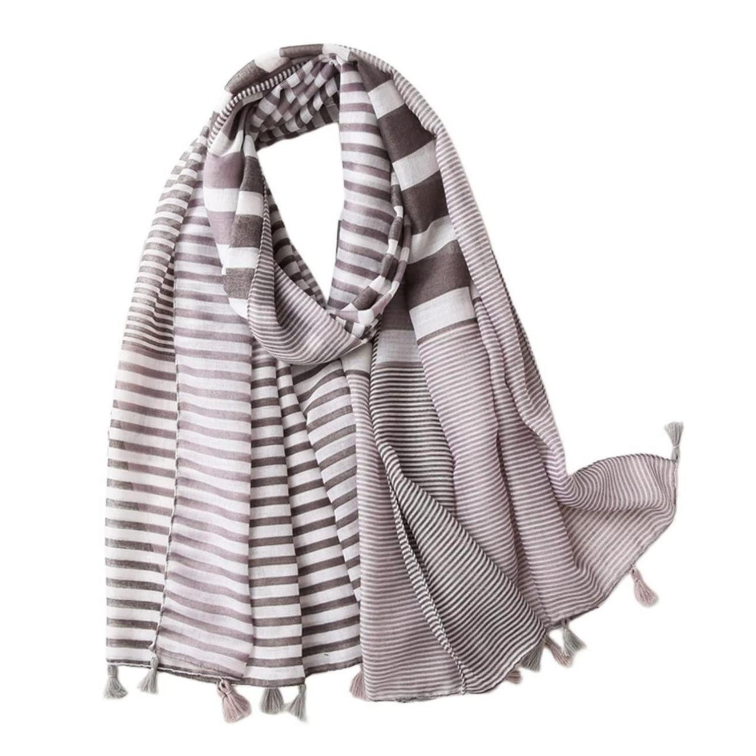 LuxusKollektion XXL-Schal Damen Schal Oversize mit Fransen, (1-St)